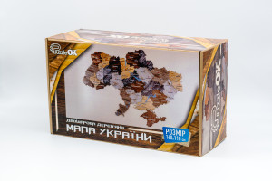 Дерев'яний пазл Мапа України