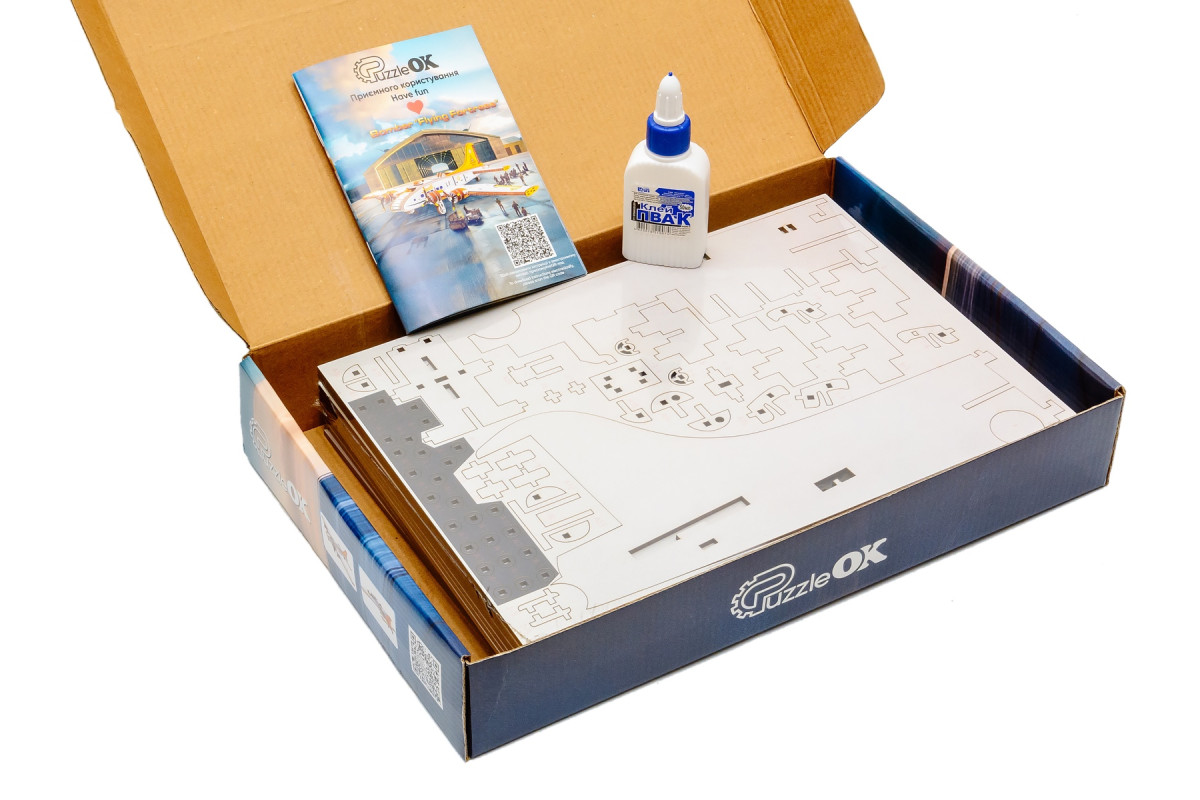 Дерев’яний 3D-конструктор “Бомбардувальник – Літаюча фортеця”