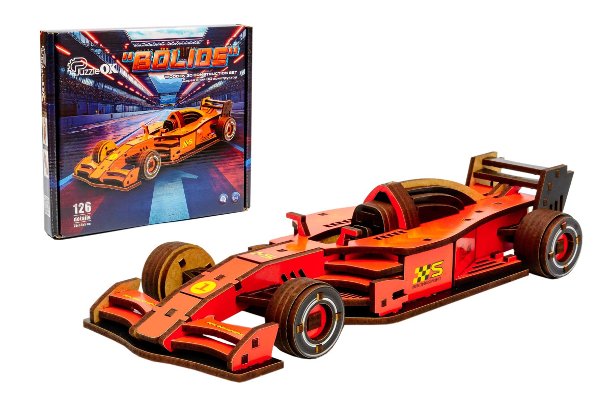 Дерев’яний 3D-конструктор “Bolide”
