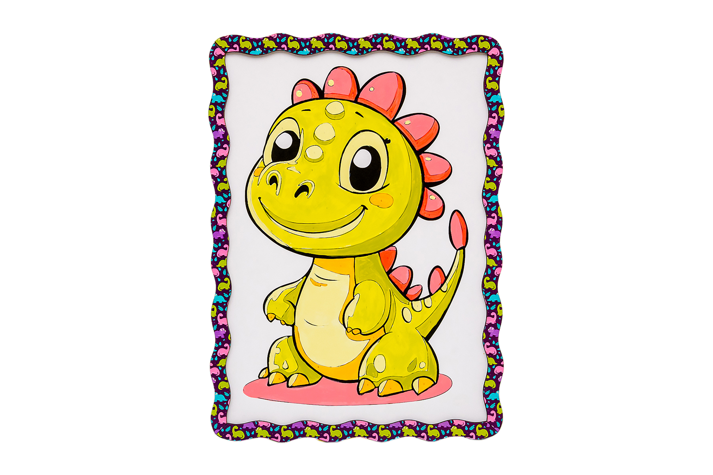 Набір для розпису, картина по номерах "Динозаврик" формат А4 Набір для розпису, картина по номерах "Динозаврик" формат А4