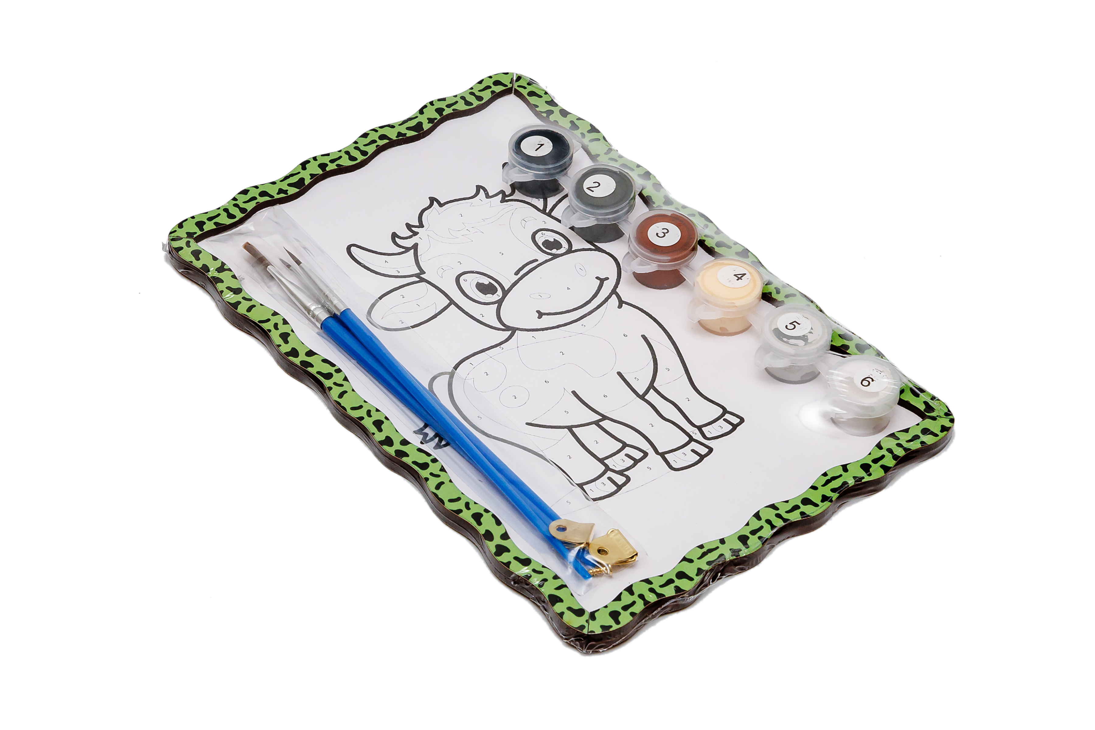 Набір для розпису, картина по номерах "Корівка" формат А5