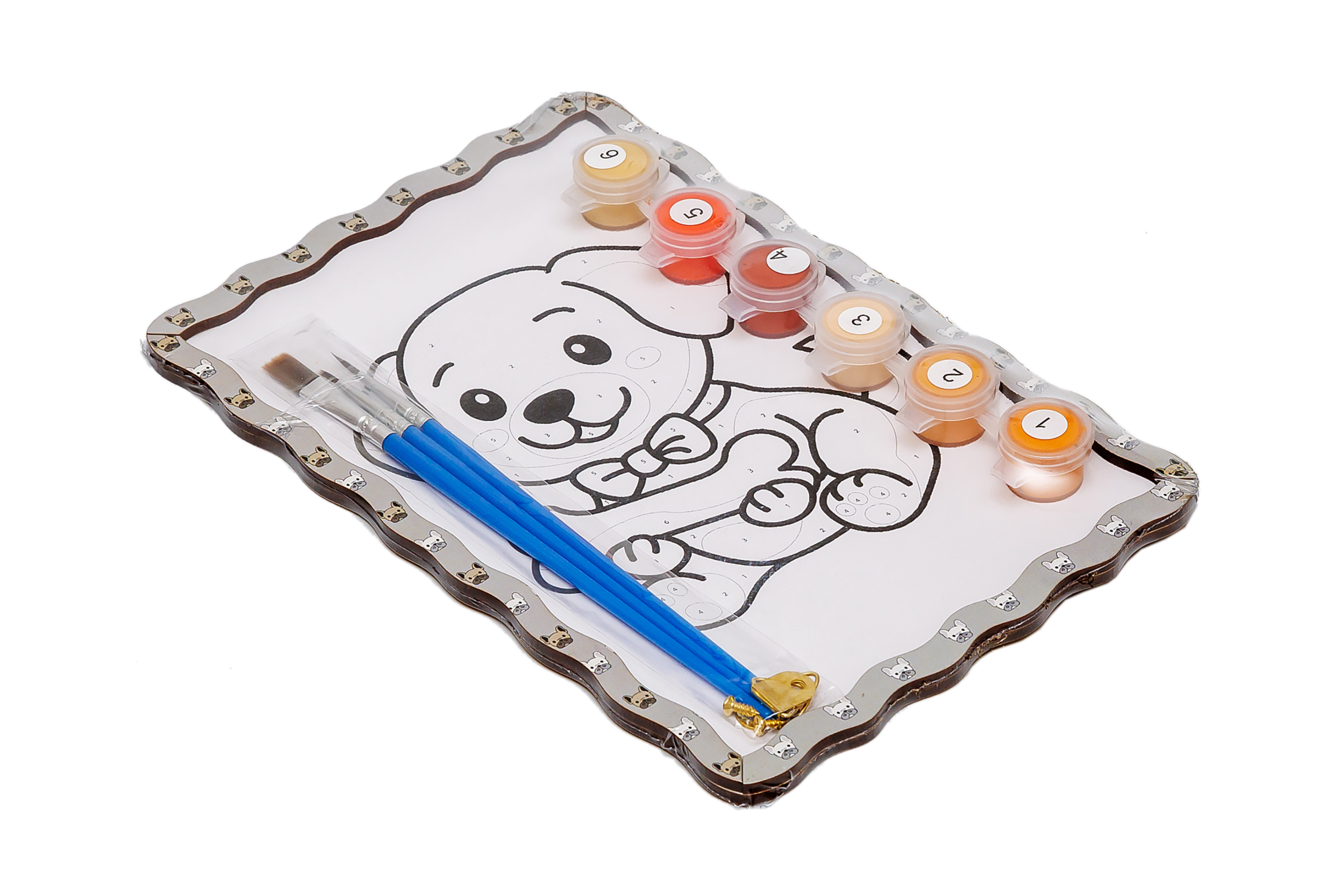 Набір для розпису, картина по номерах "Песик" формат А5