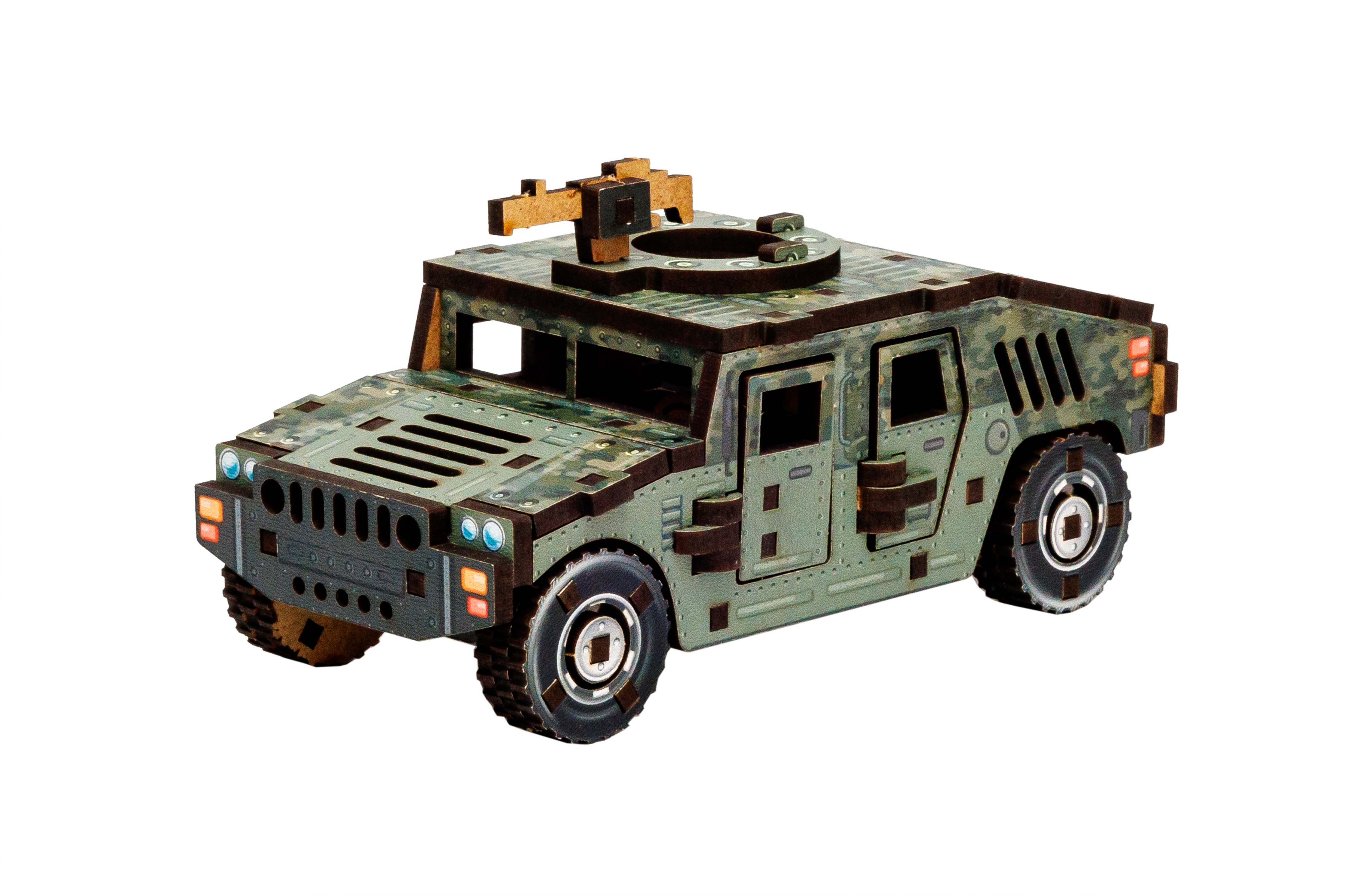 Дерев’яний 3D конструктор TURBO HUMVEE
