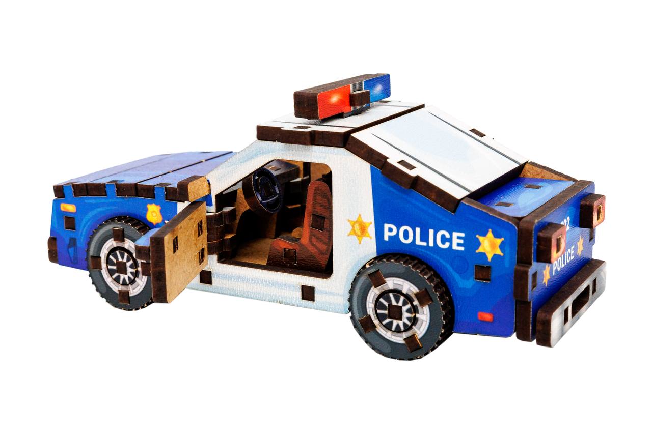 Дерев’яний 3D конструктор TURBO POLICE Дерев’яний 3D конструктор TURBO POLICE
