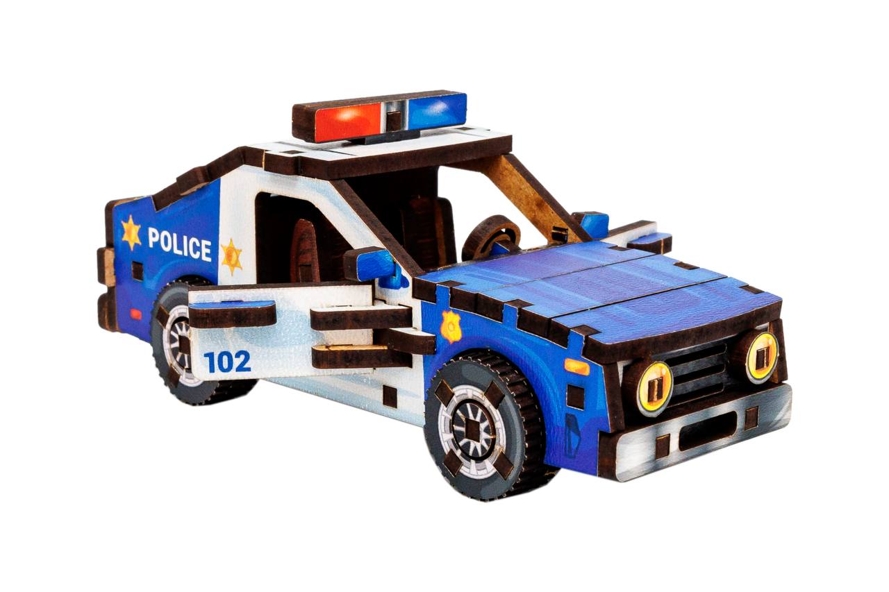 Дерев’яний 3D конструктор TURBO POLICE Дерев’яний 3D конструктор TURBO POLICE