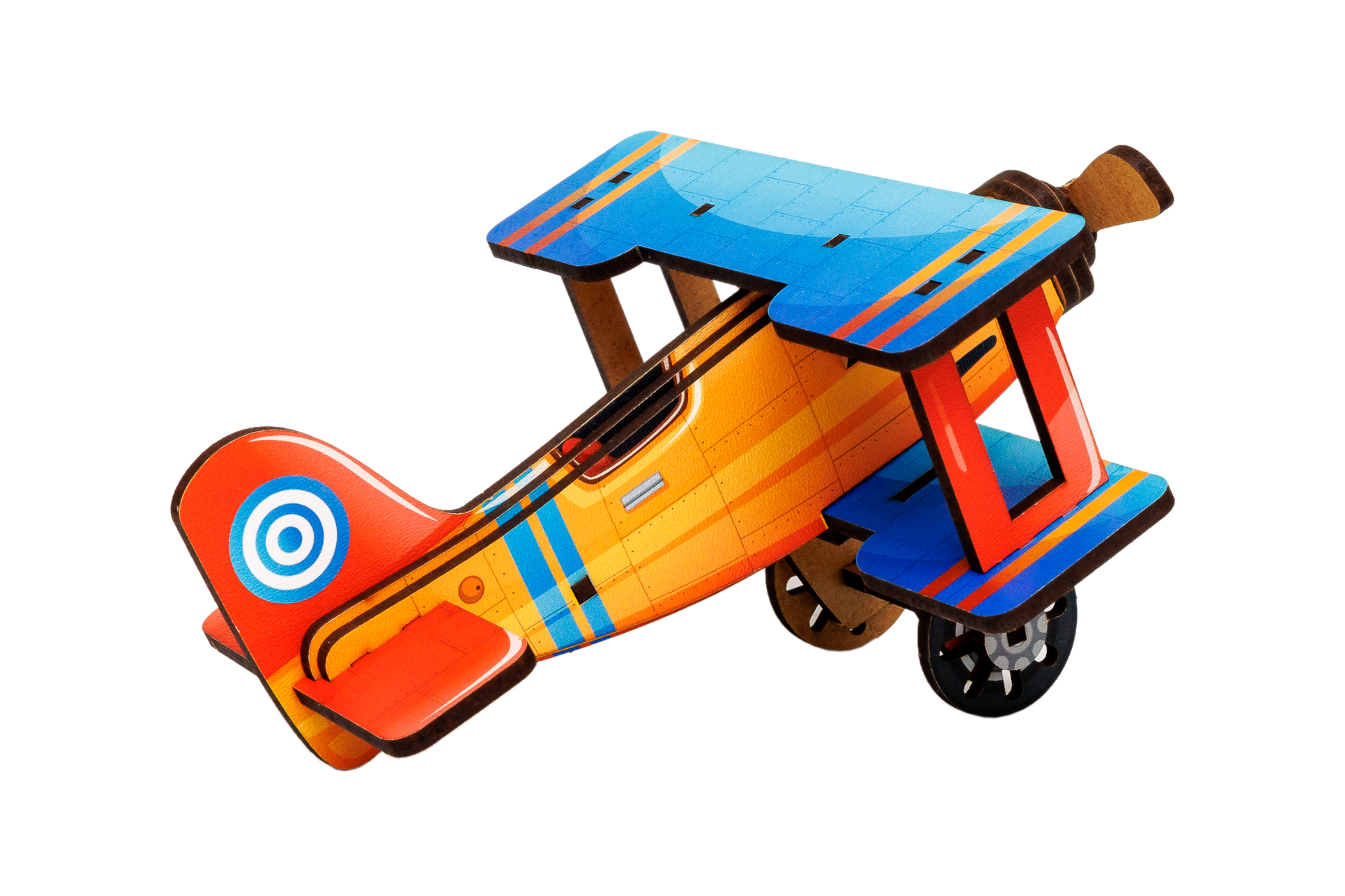 Дерев’яний 3D конструктор Turbo Plane