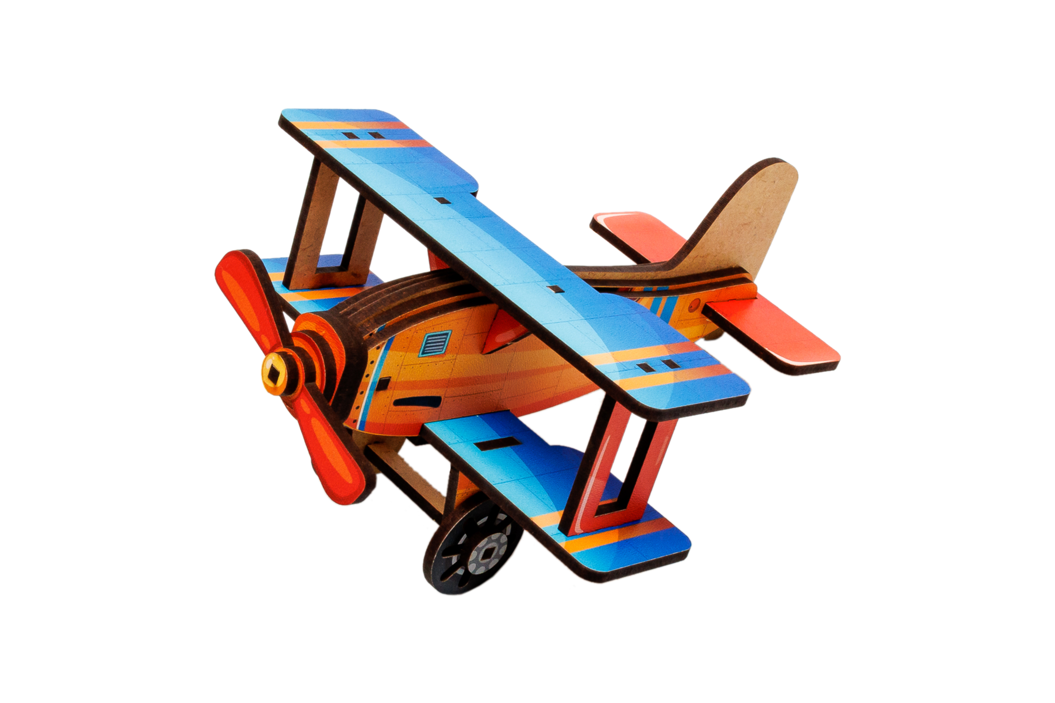 Дерев’яний 3D конструктор Turbo Plane