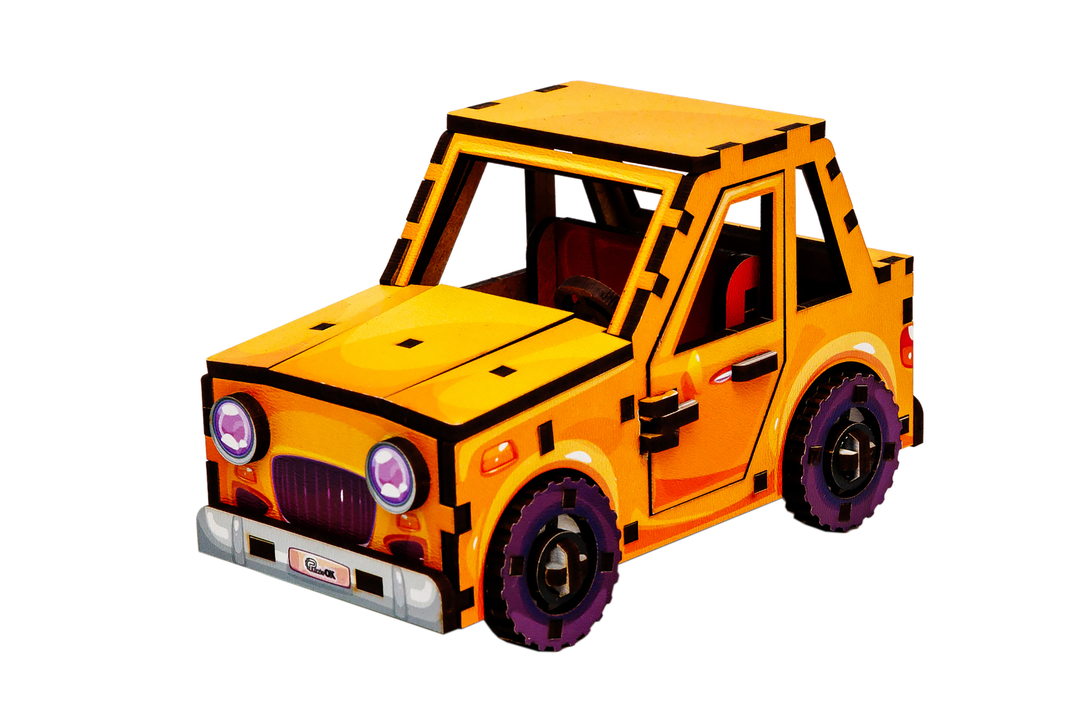 Дерев’яний 3D конструктор Turbo Car