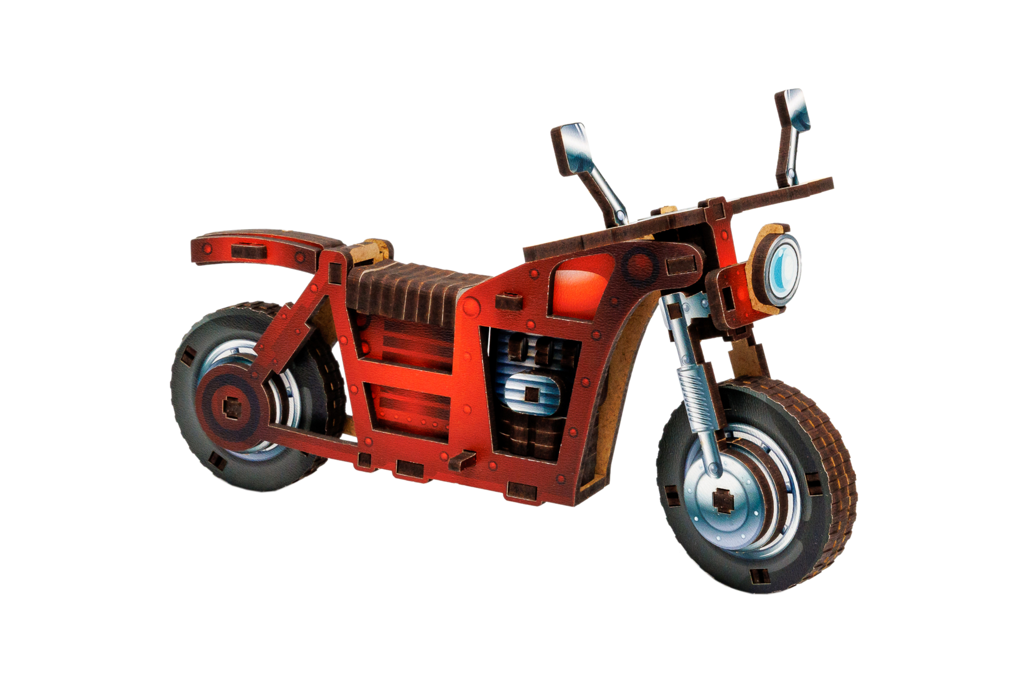 Дерев’яний 3D конструктор Turbo Bike 