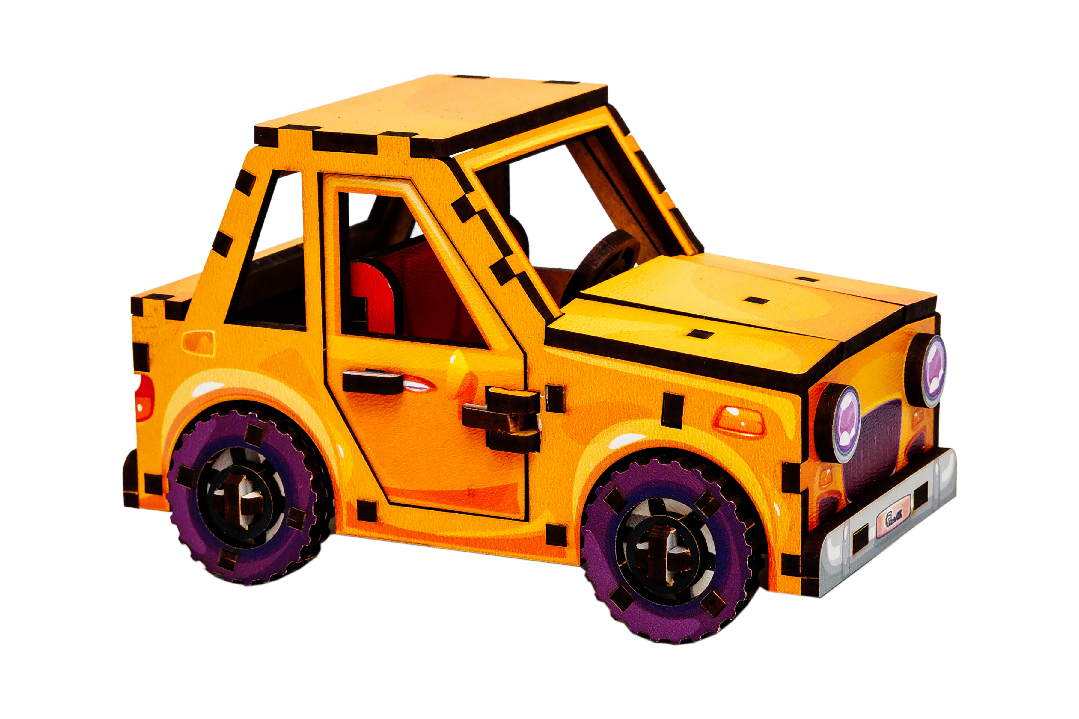 Дерев’яний 3D конструктор Turbo Car