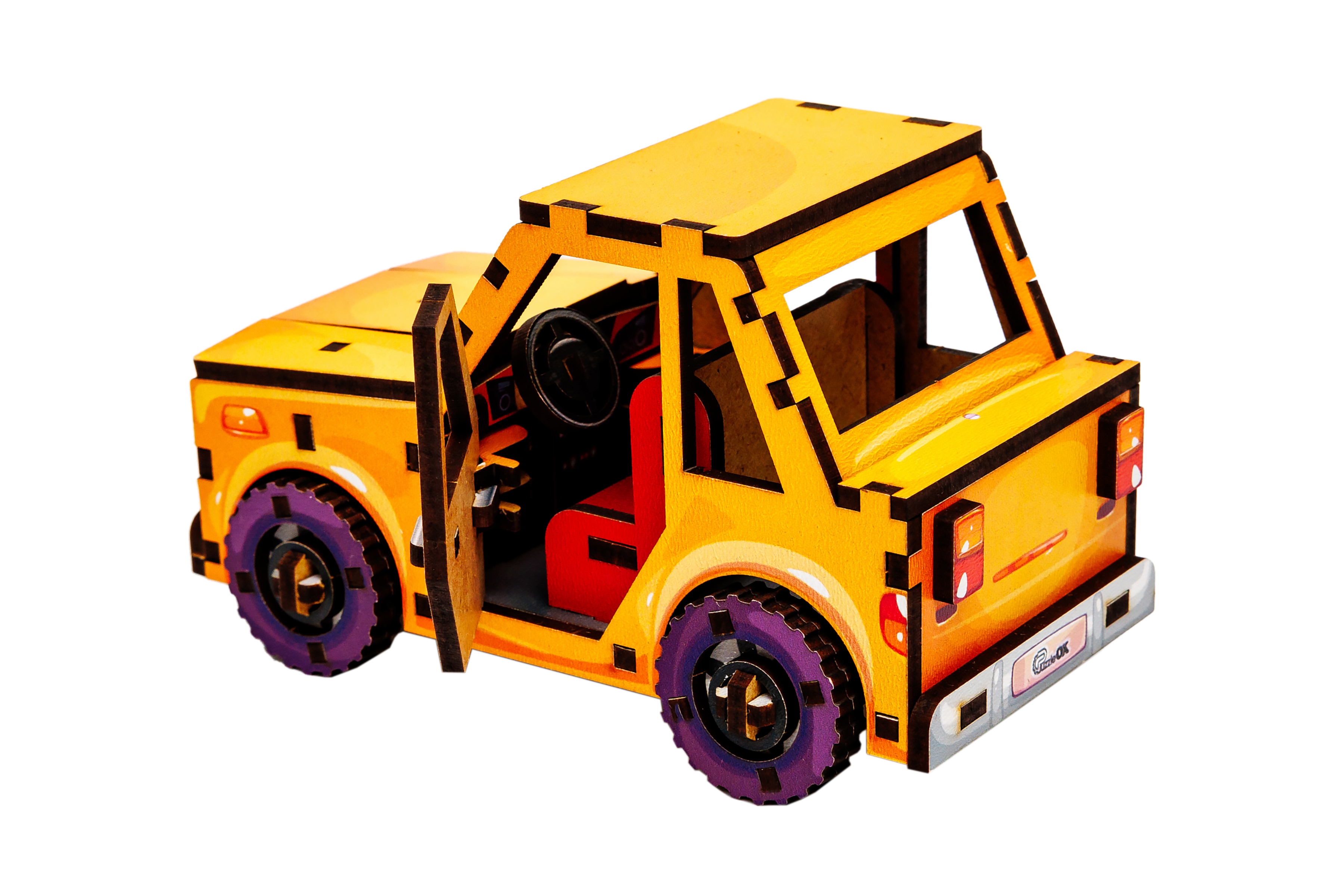 Дерев’яний 3D конструктор Turbo Car