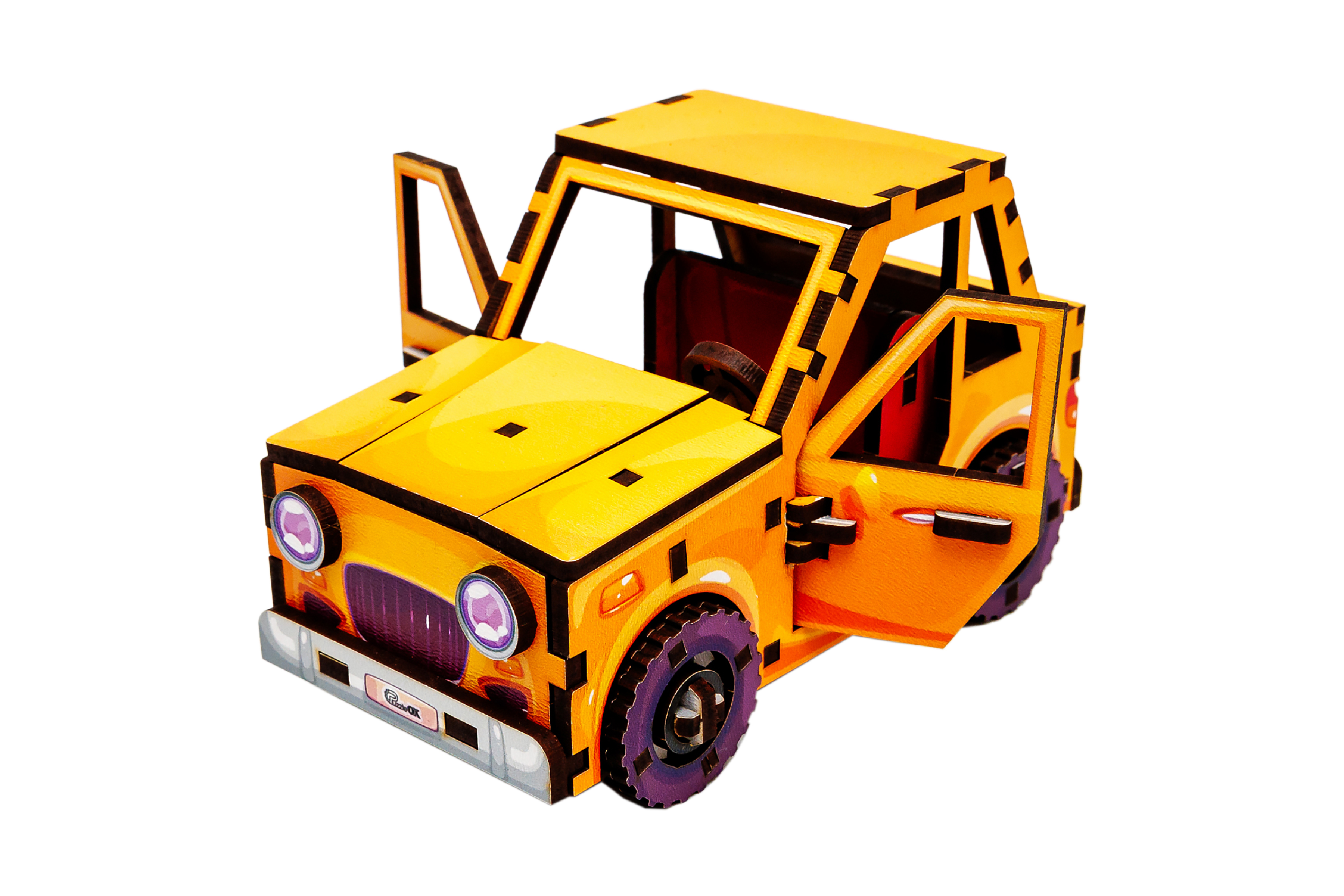 Дерев’яний 3D конструктор Turbo Car