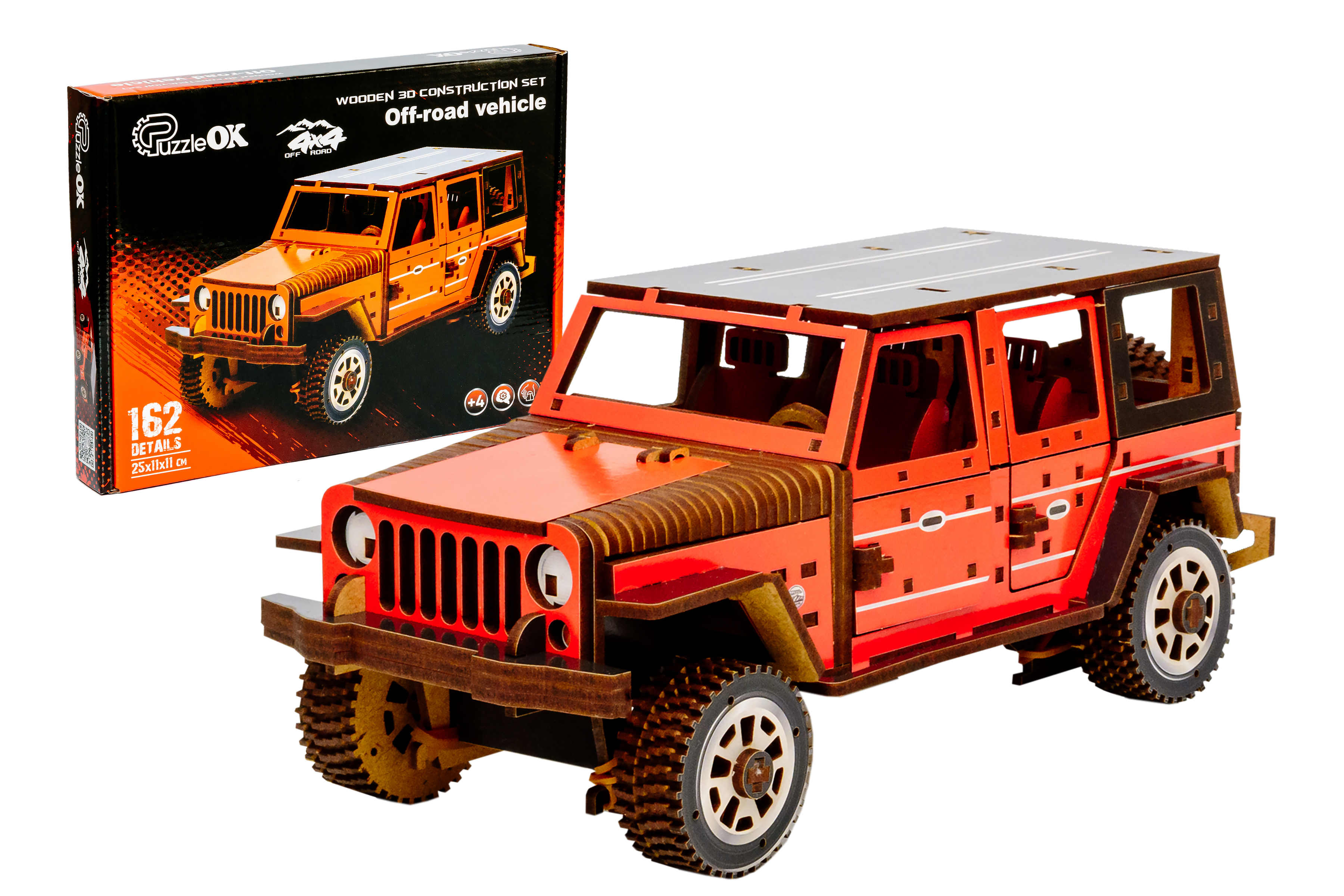 Дерев’яний 3D конструктор "Джип"