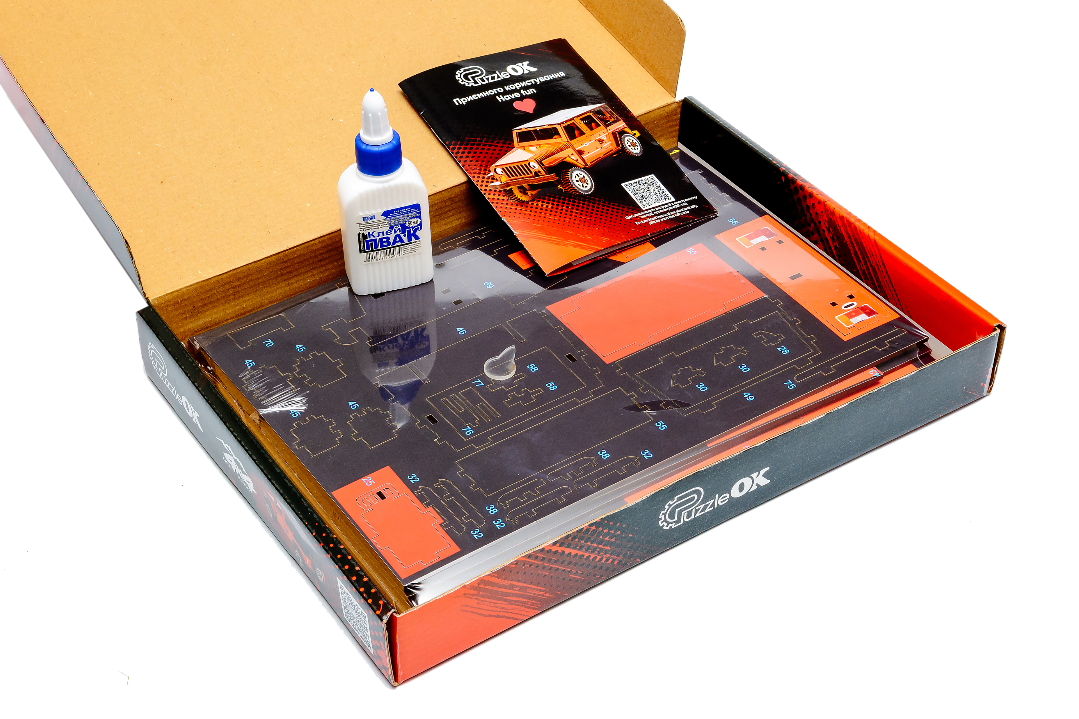 Дерев’яний 3D конструктор "Джип"