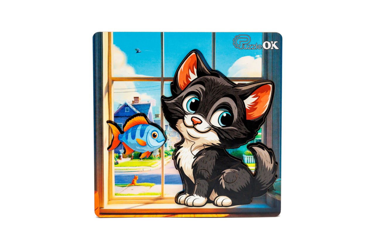 Сортер А6 "Допитливий котик" Сортер А6 "Допитливий котик"