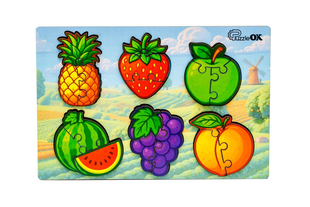 Сортер А5 "Розумний світ: Веселі фрукти"
