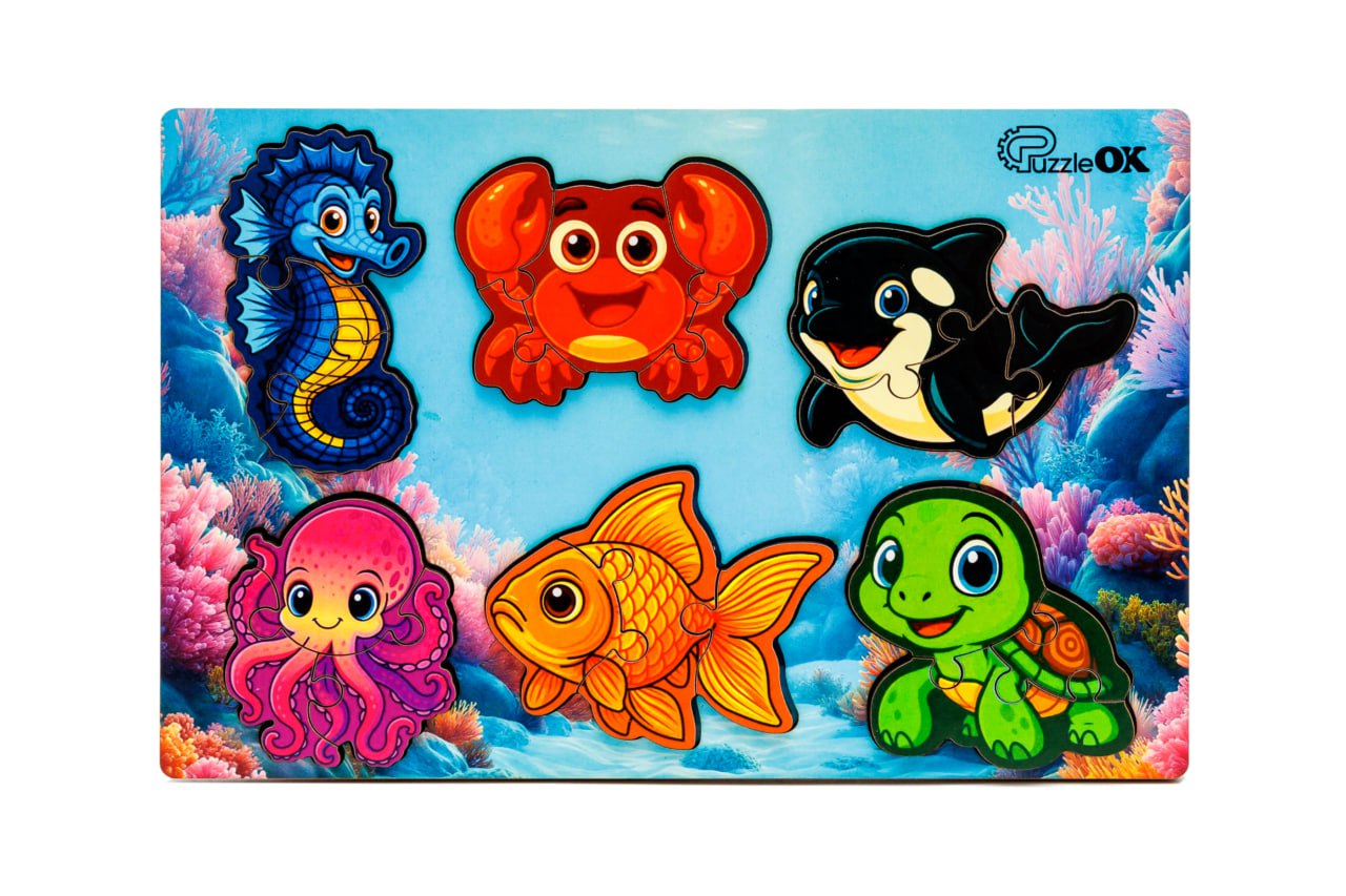 Сортер А5 "Розумний світ: Морські друзі" 