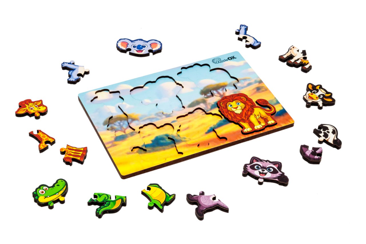 Сортер А5 "Розумний світ: Дикі тварини" 