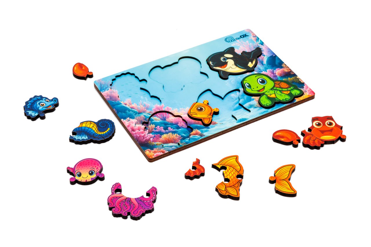 Сортер А5 "Розумний світ: Морські друзі" 