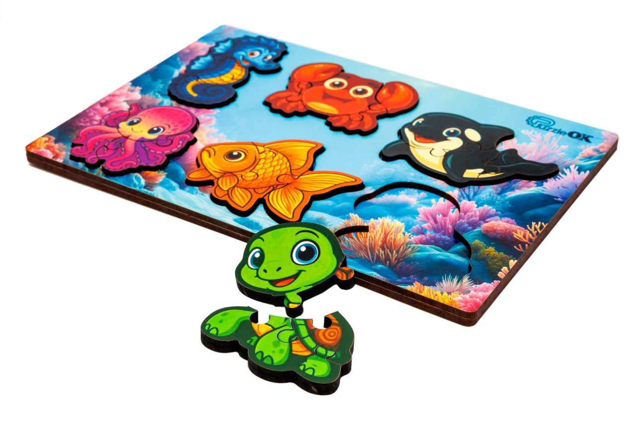 Сортер А5 "Розумний світ: Морські друзі" 