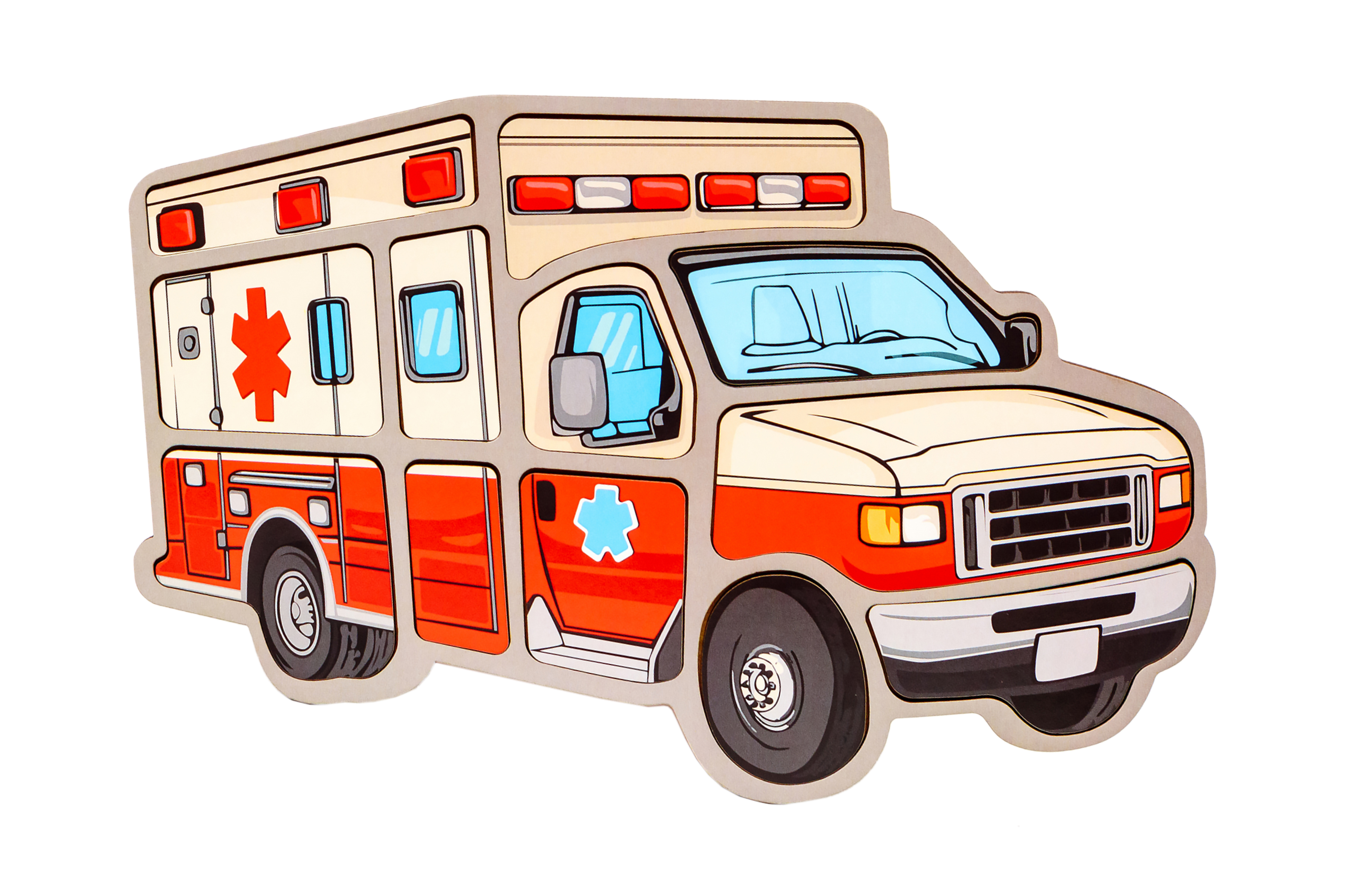 Пазл-складалка "Швидка машина" Пазл-складалка "Швидка машина"