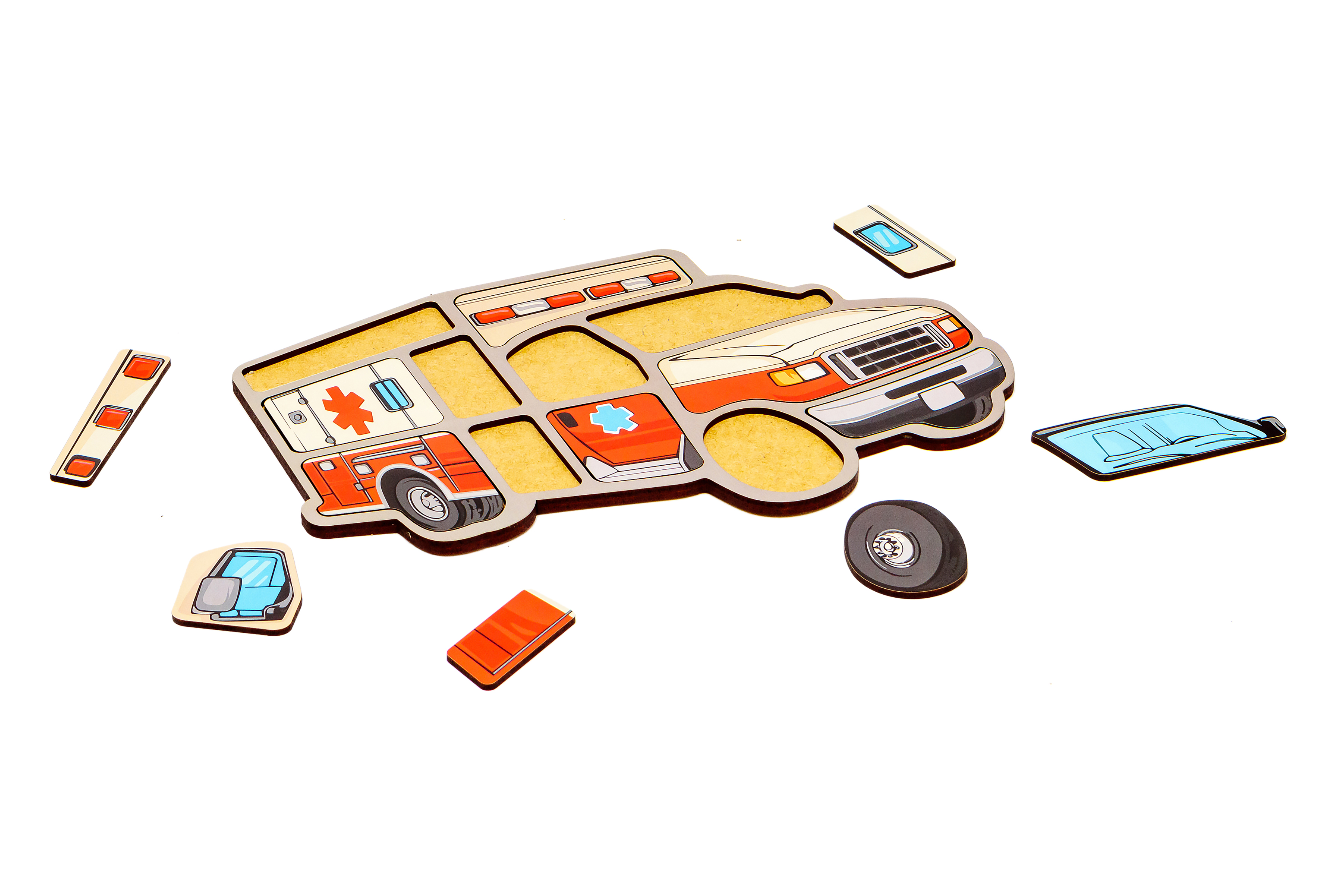 Пазл-складалка "Швидка машина" Пазл-складалка "Швидка машина"