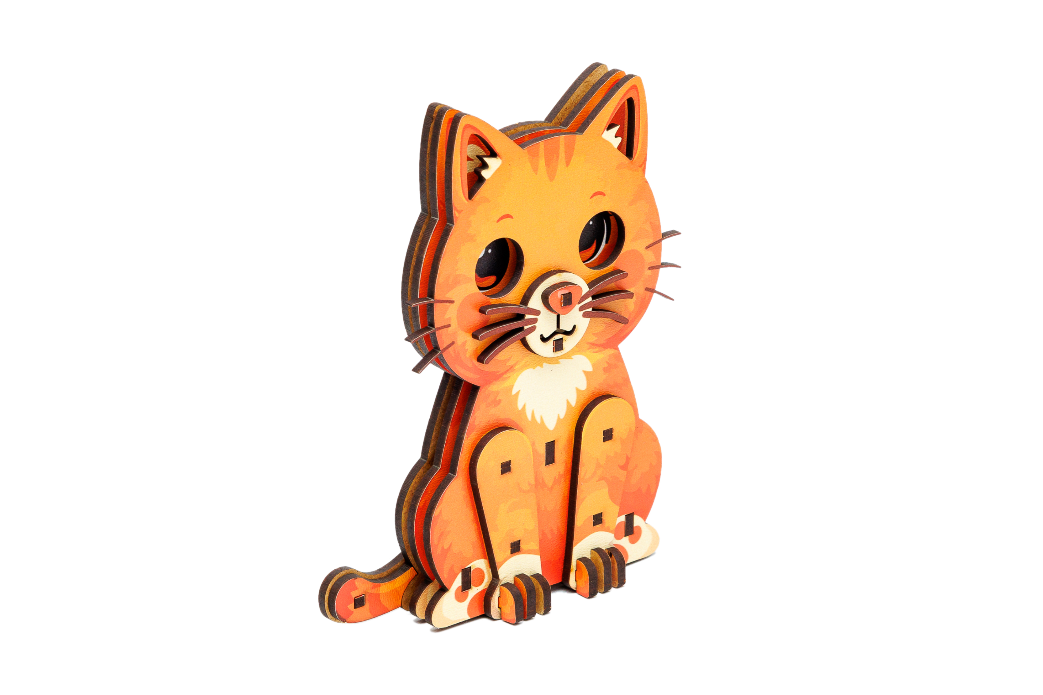 Дерев'яний 3D конструктор "Turbo Cat"