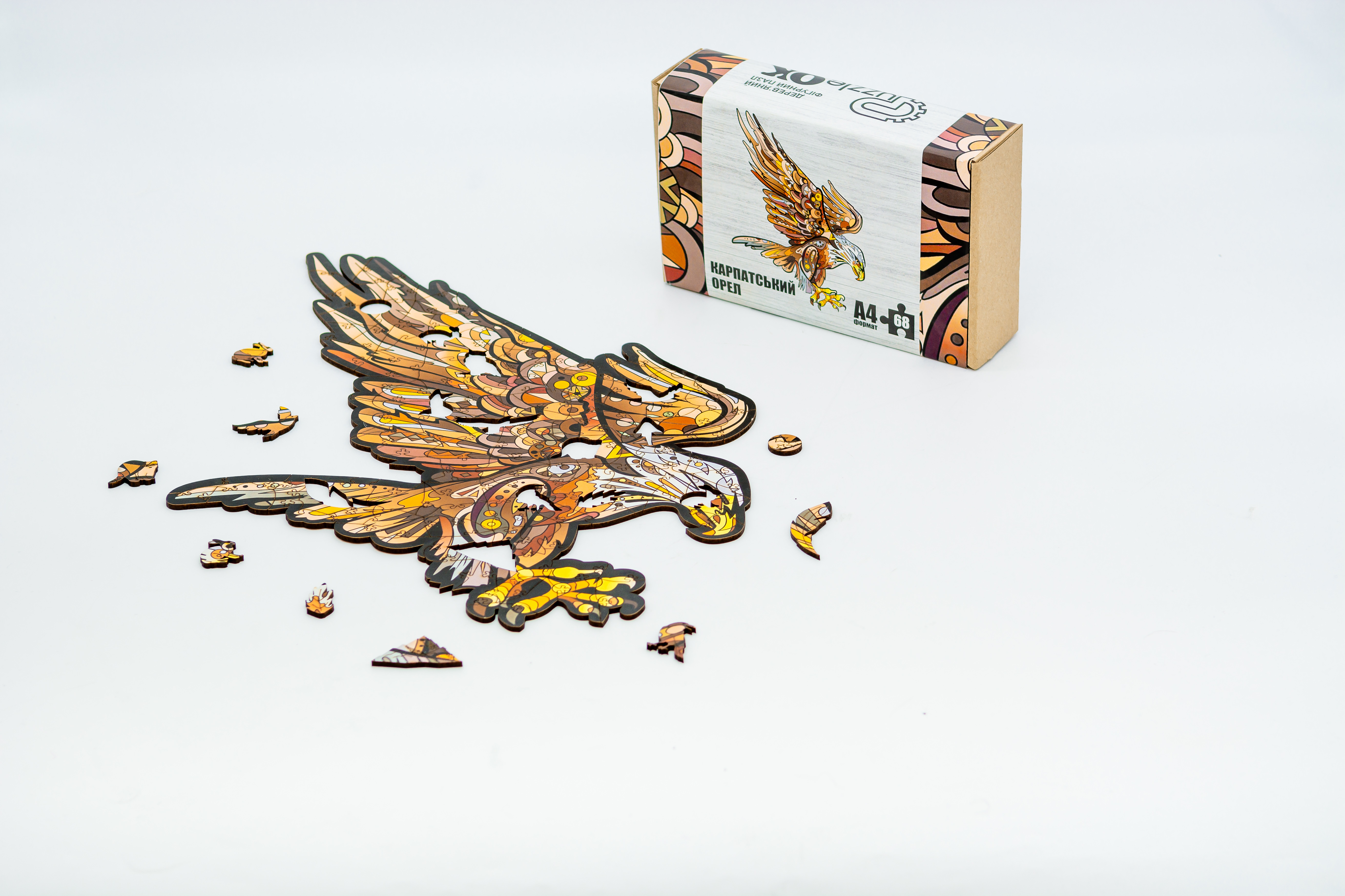 Дерев'яний пазл Карпатський орел