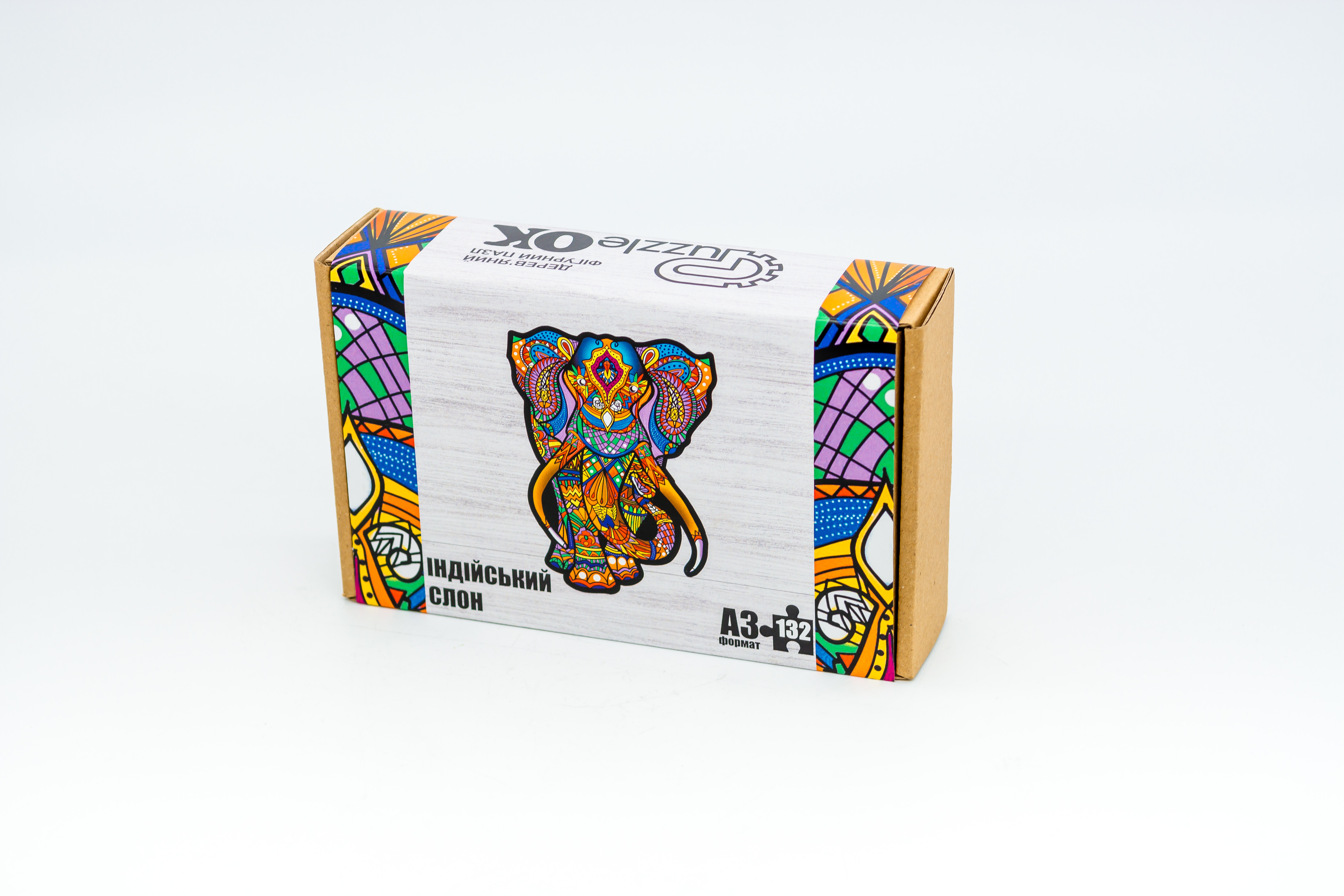 Дерев'яний пазл Індійський слон Дерев'яний пазл Індійський слон