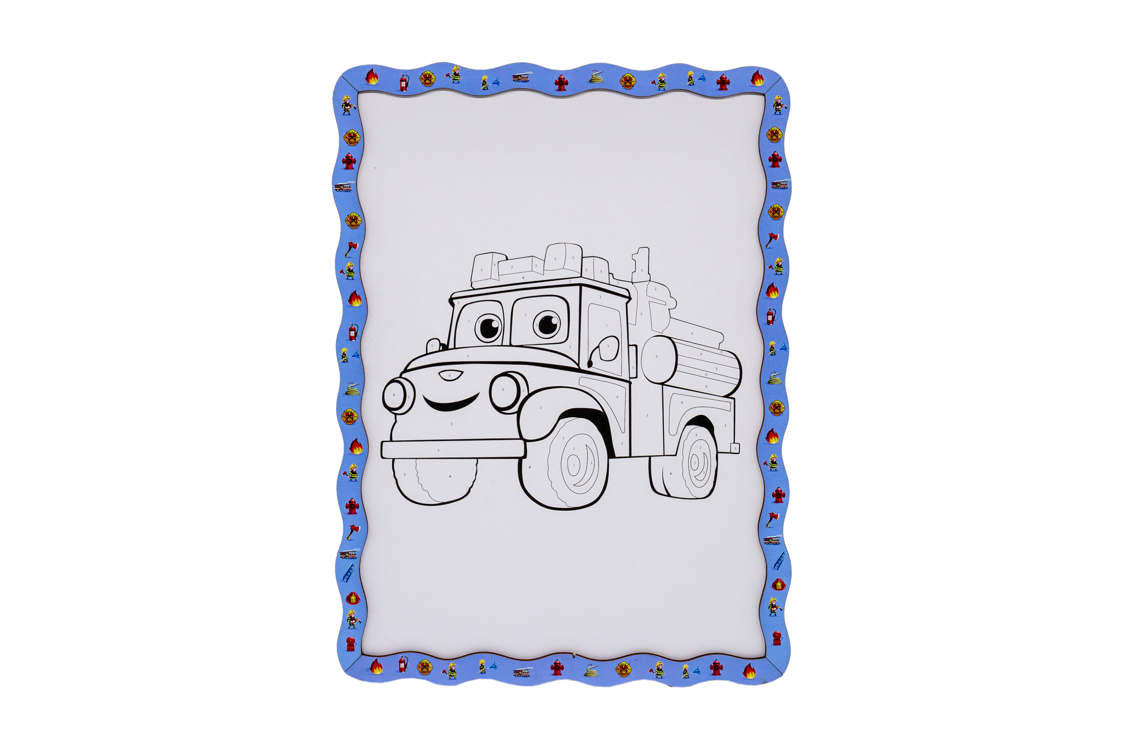 Набір для розпису, картина по номерах "Пожежна машина" формат А4 Набір для розпису, картина по номерах "Пожежна машина" формат А4