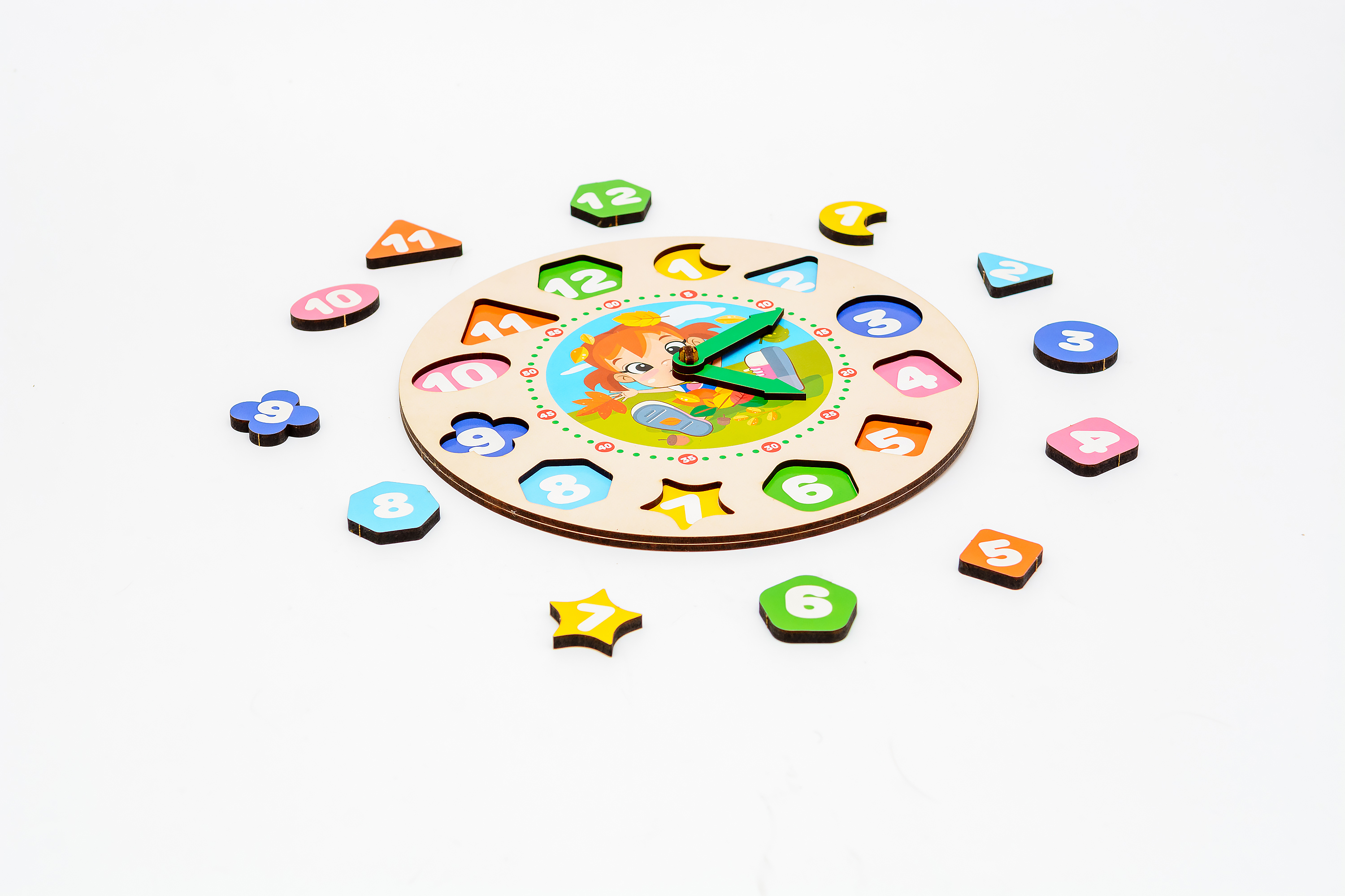 Дерев'яний сортер "Годинник" для дівчаток Дерев'яний сортер "Годинник" для дівчаток