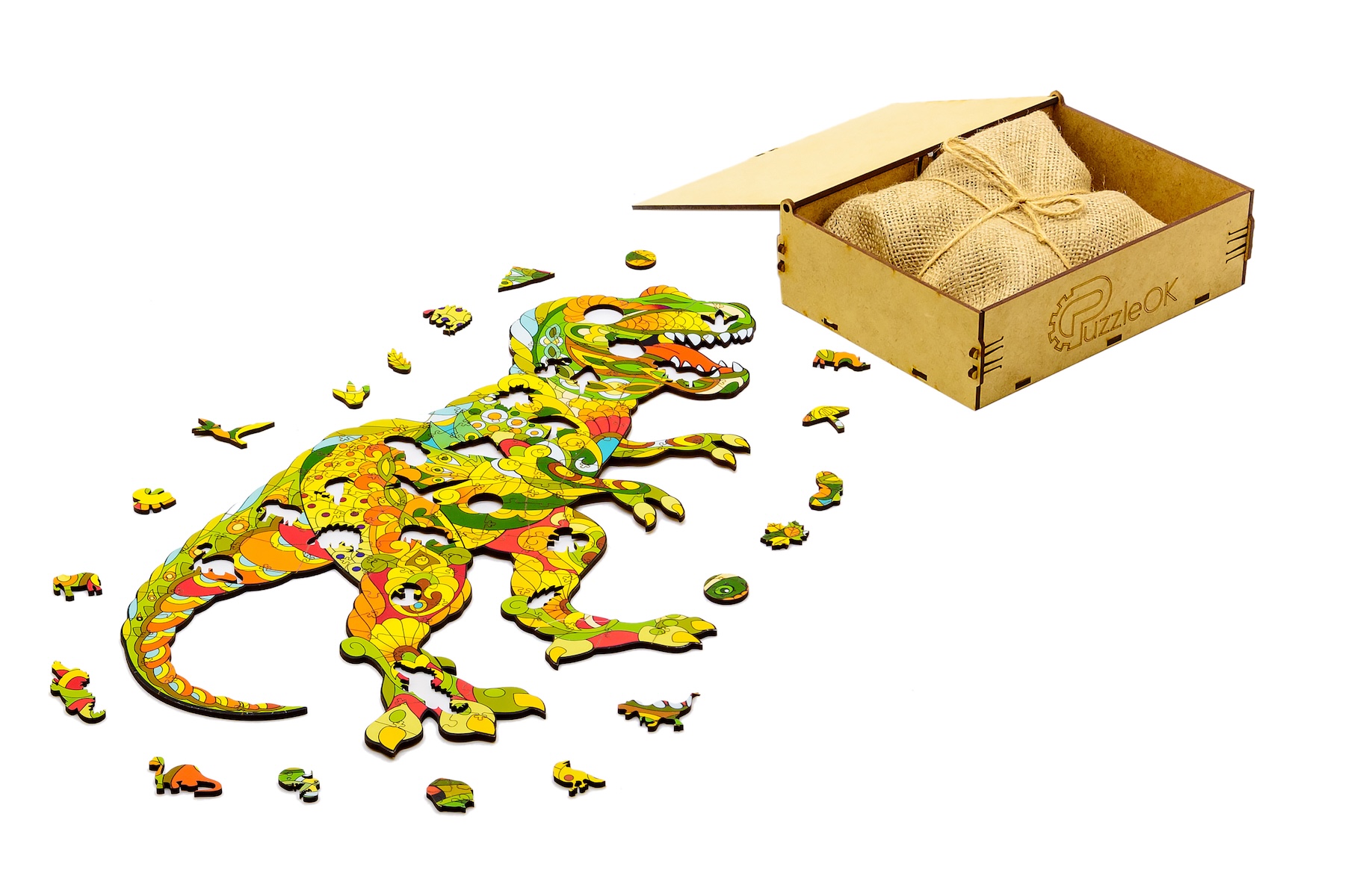 Фігурний деревяний пазл "Тиранозавр Рекс" Фігурний деревяний пазл "Тиранозавр Рекс"