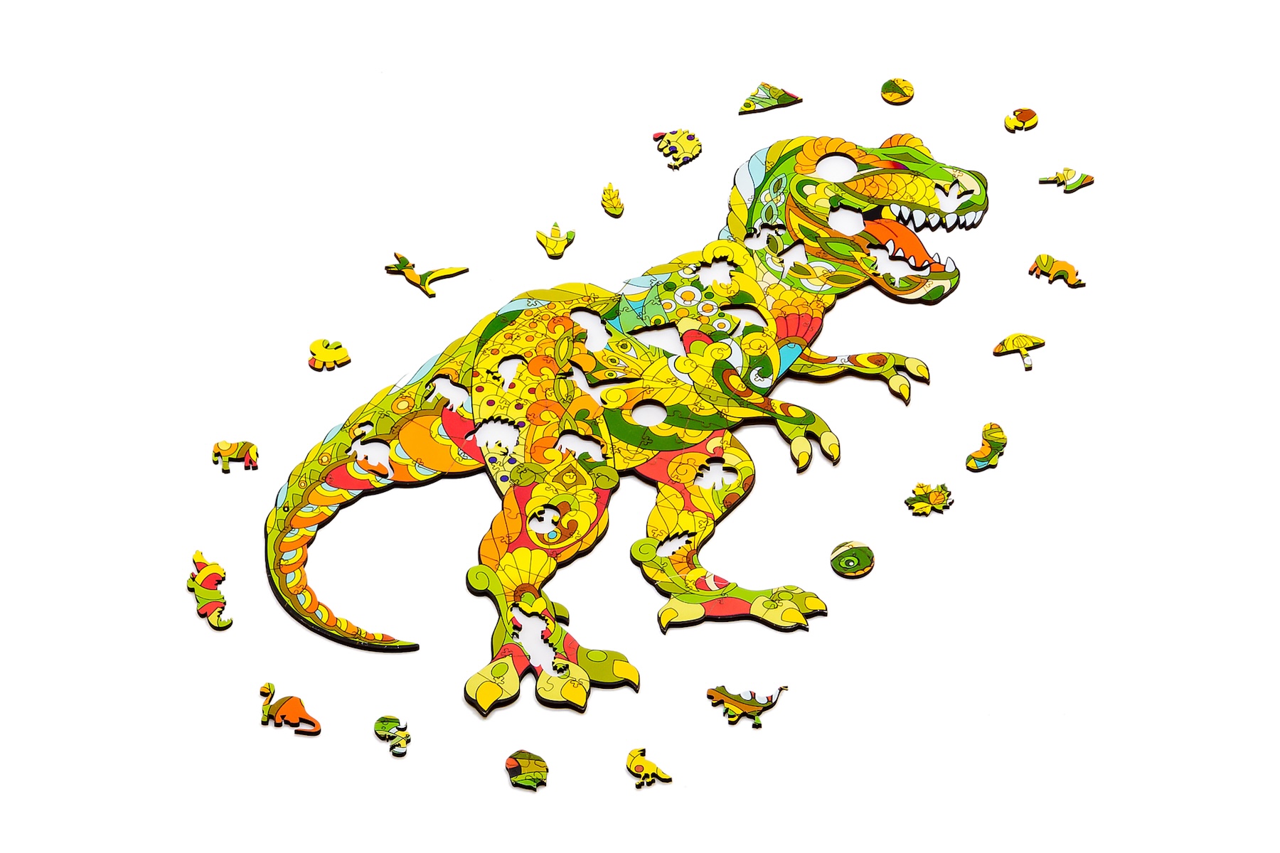 Фігурний деревяний пазл "Тиранозавр Рекс" Фігурний деревяний пазл "Тиранозавр Рекс"