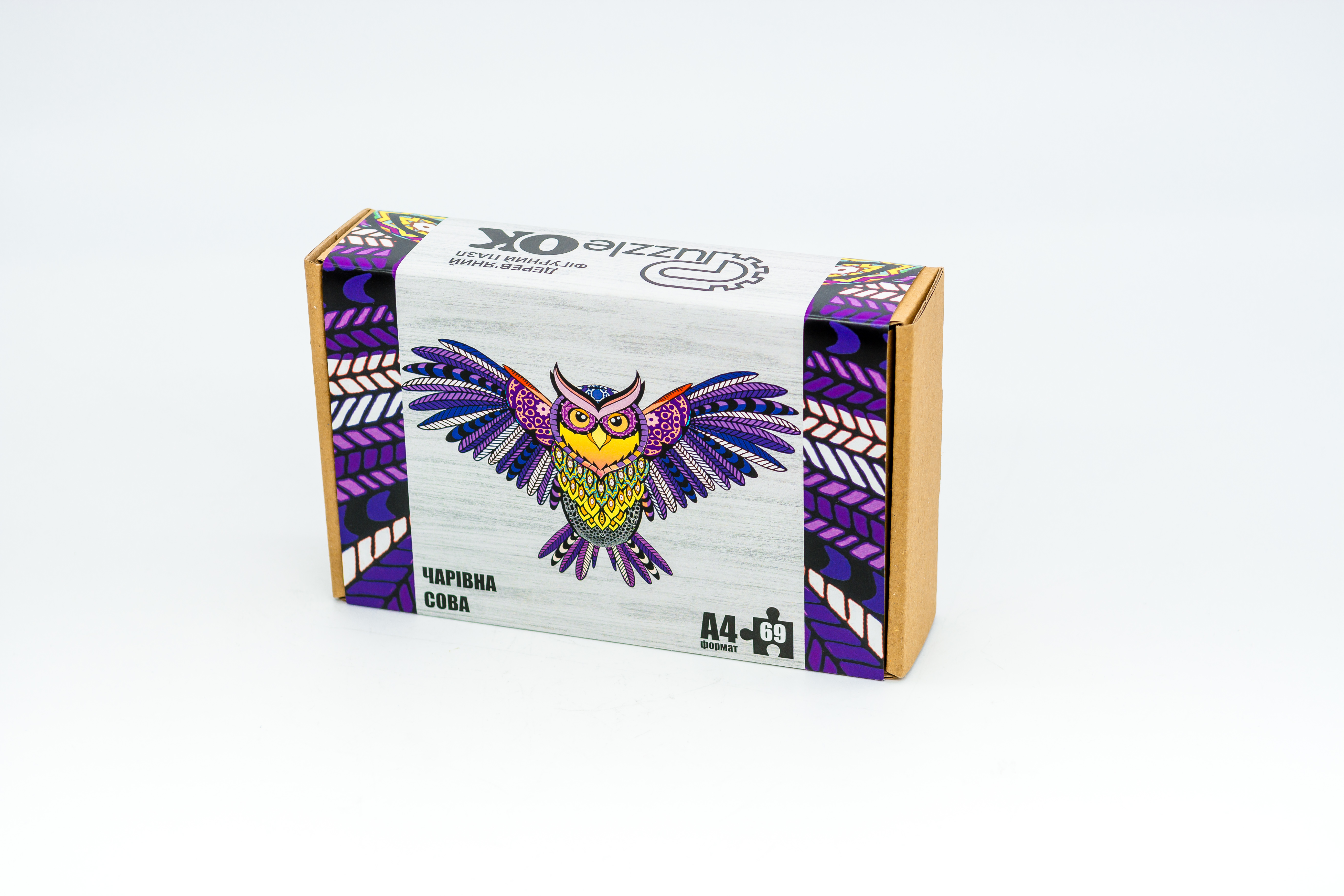 Фігурний деревяний пазл "Чарівна Сова" Фігурний деревяний пазл "Чарівна Сова"
