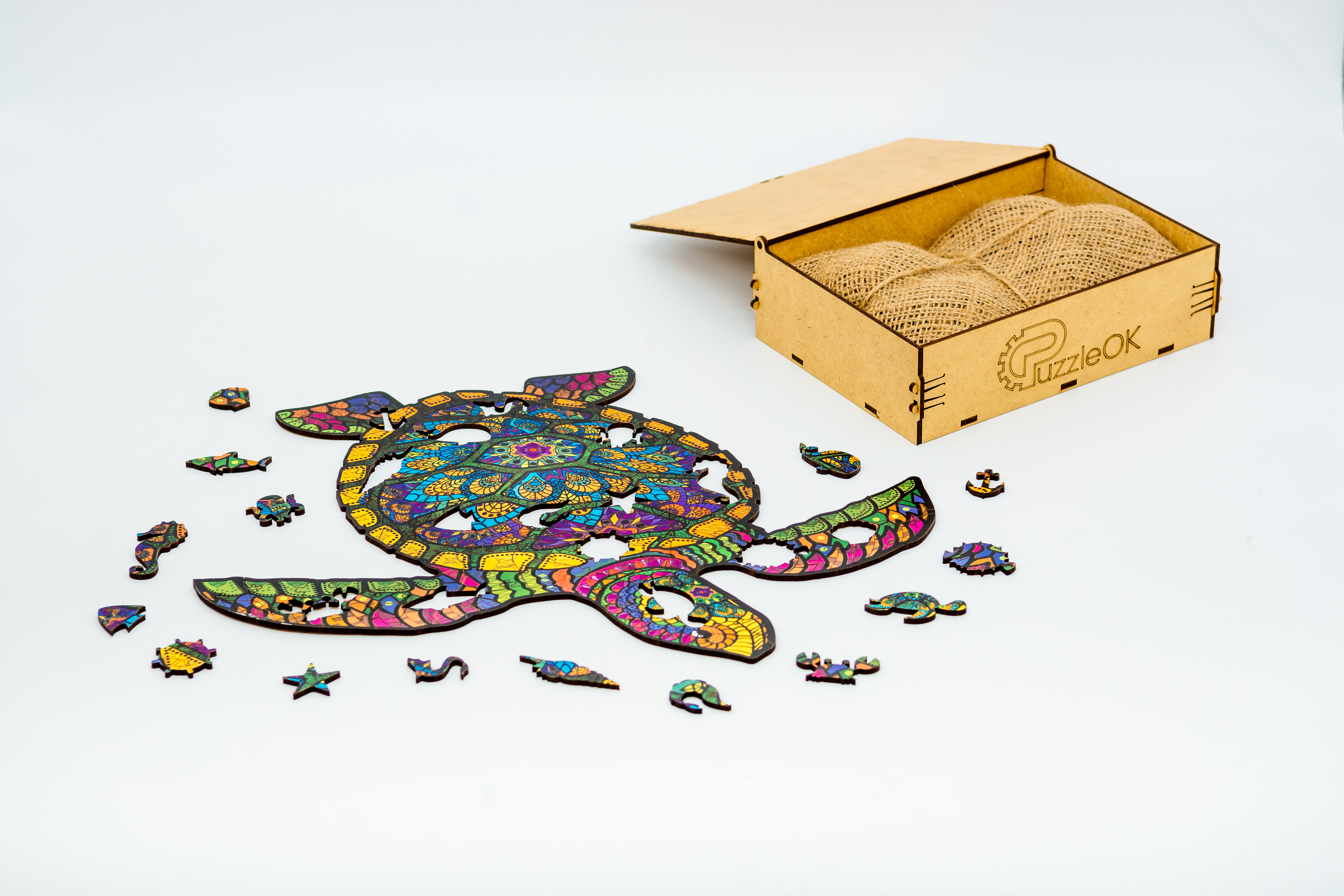 Дерев'яний пазл Довголітня Черепаха