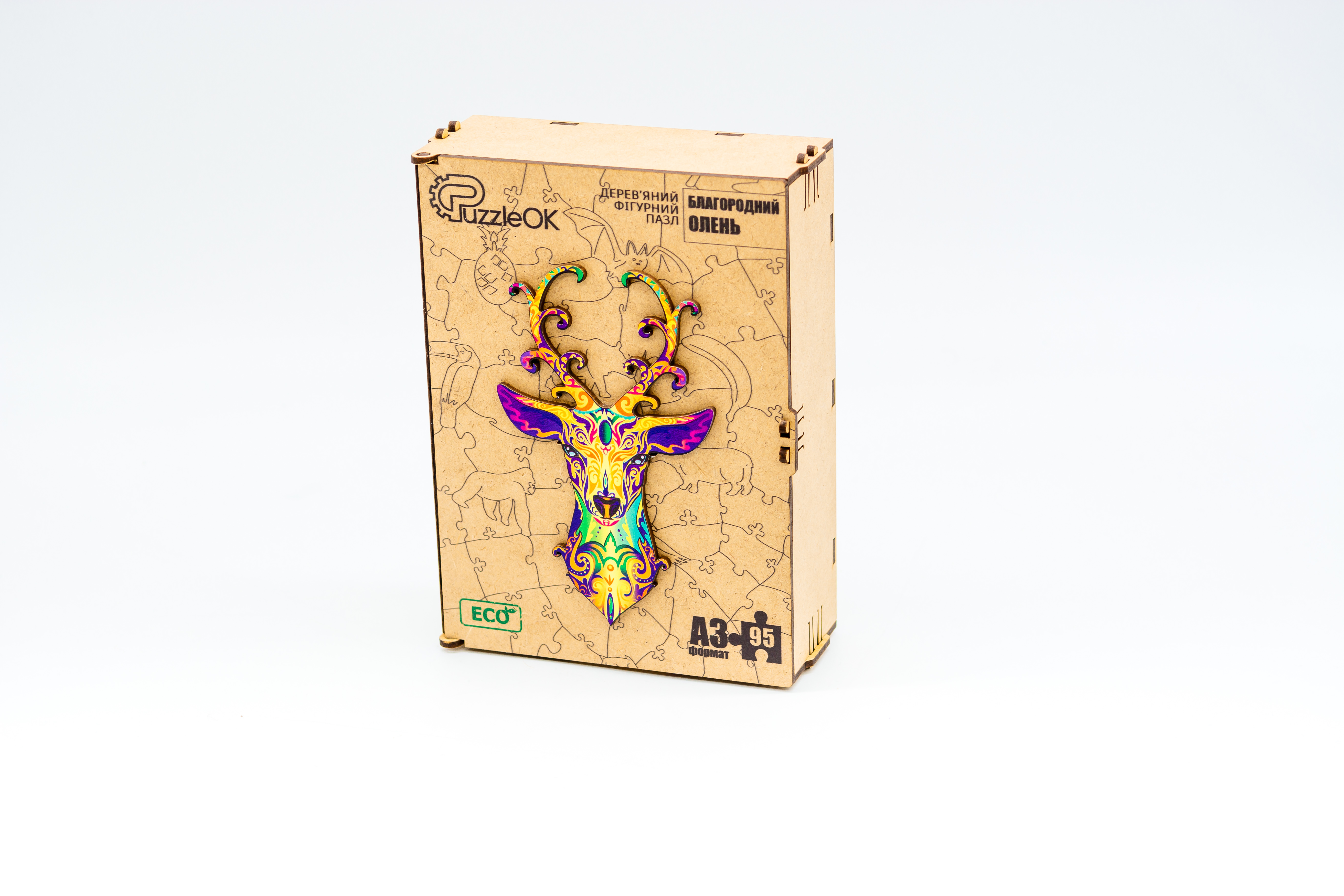 Дерев'яний пазл Благородний Олень Дерев'яний пазл Благородний Олень