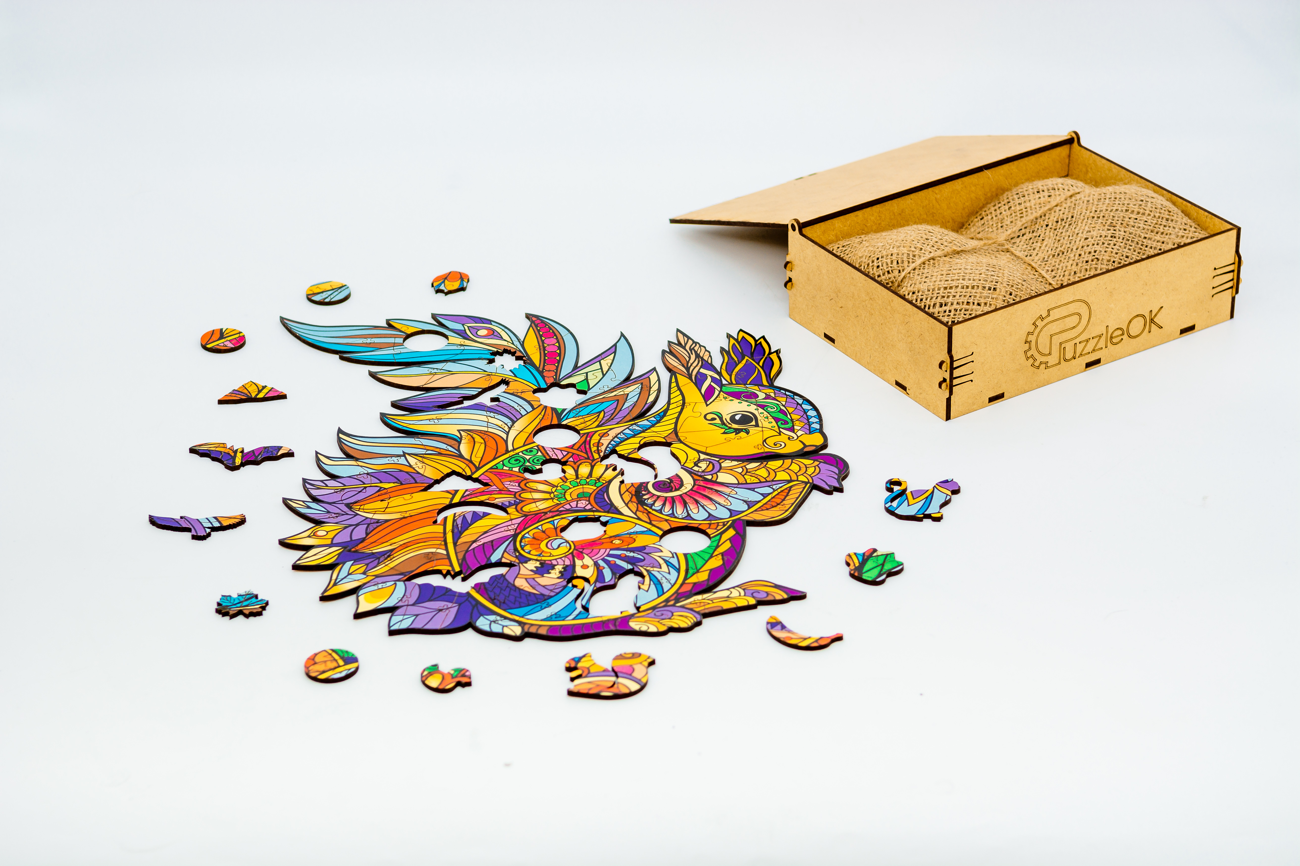 Дерев'яний пазл Лісова Білочка