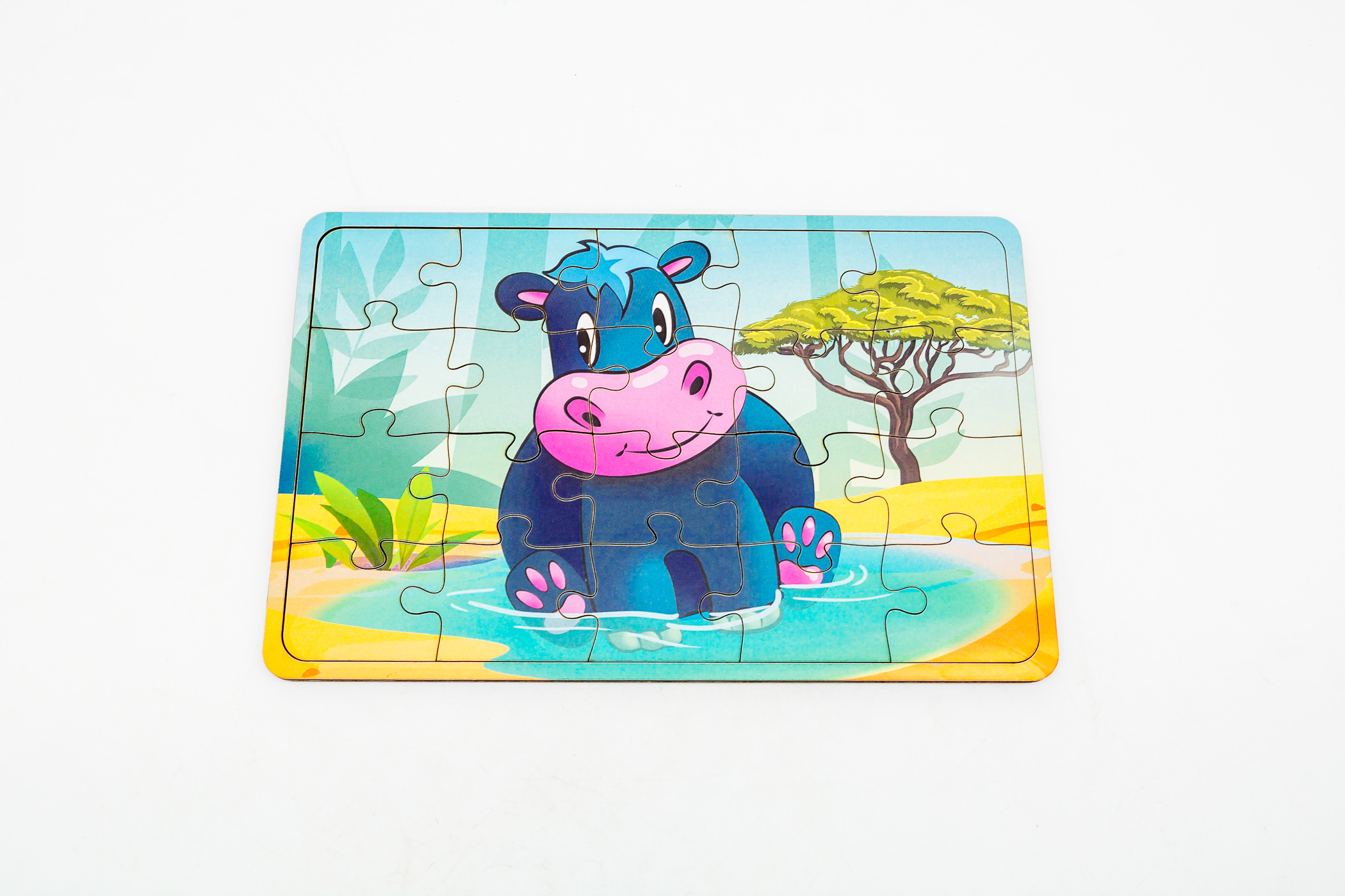 Пазл дерев’яний «Бегемотик» для дітей від 4 років Пазл дерев’яний «Бегемотик» для дітей від 4 років