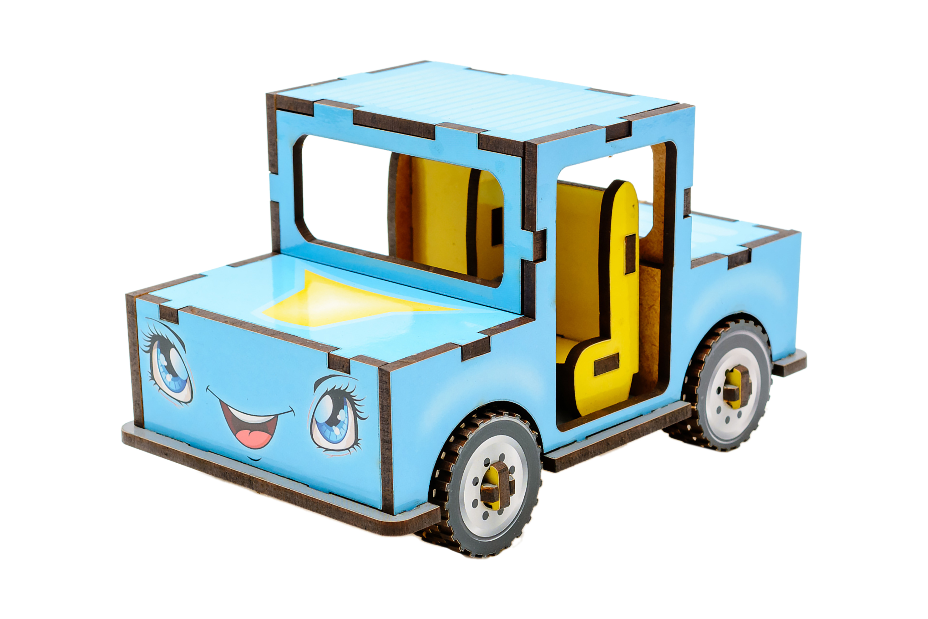 Дитячий дерев'яний 3D конструктор "Машинка"