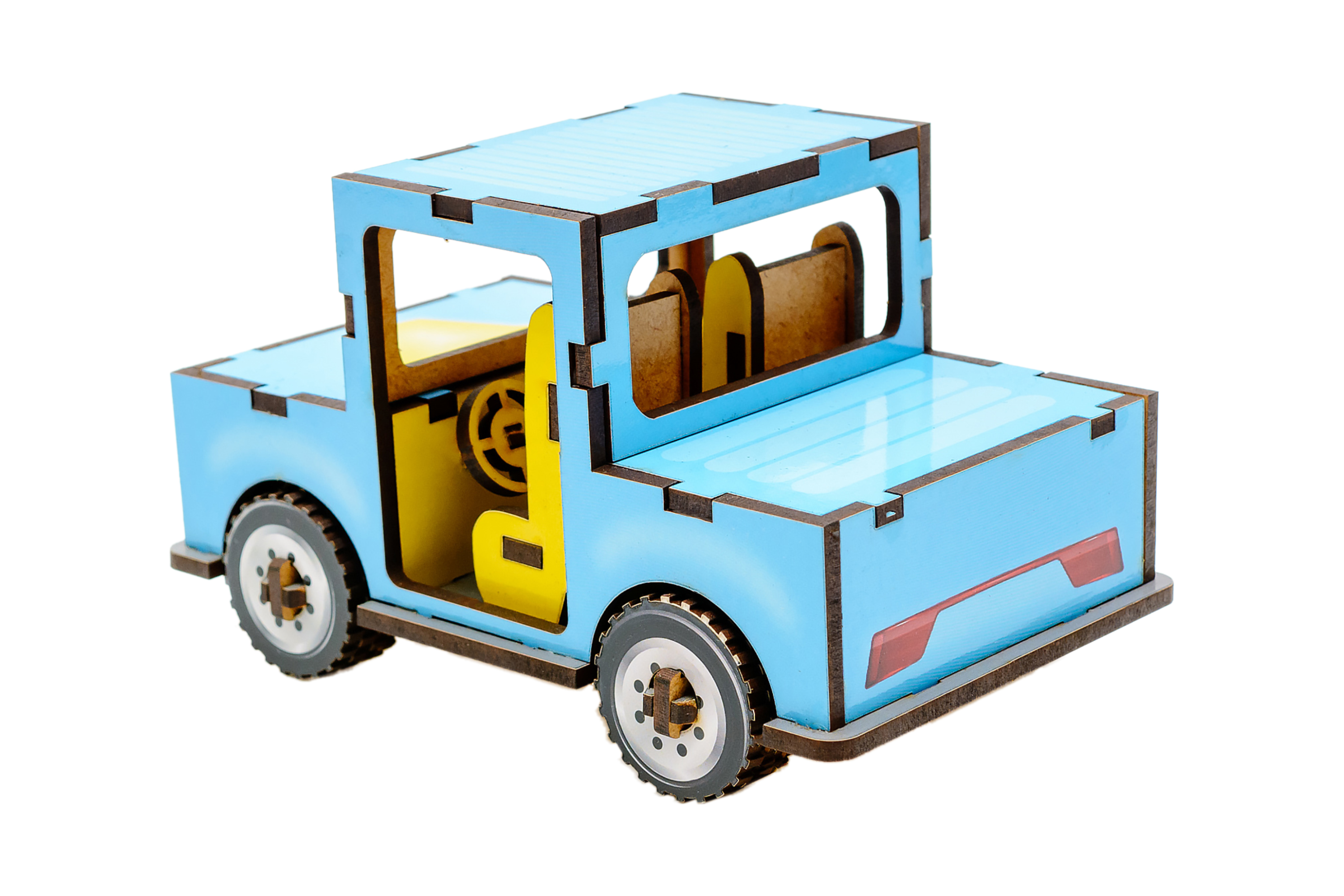 Дитячий дерев'яний 3D конструктор "Машинка"