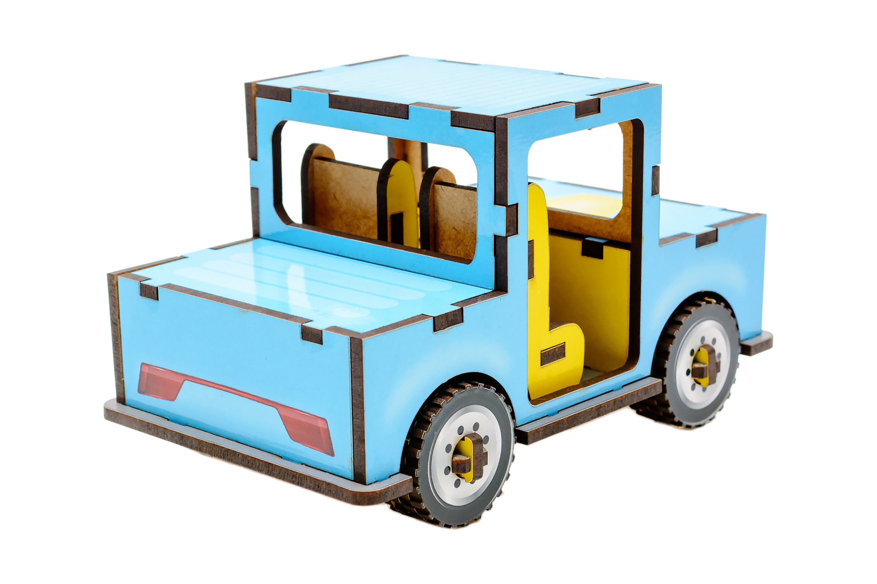 Дитячий дерев'яний 3D конструктор "Машинка"