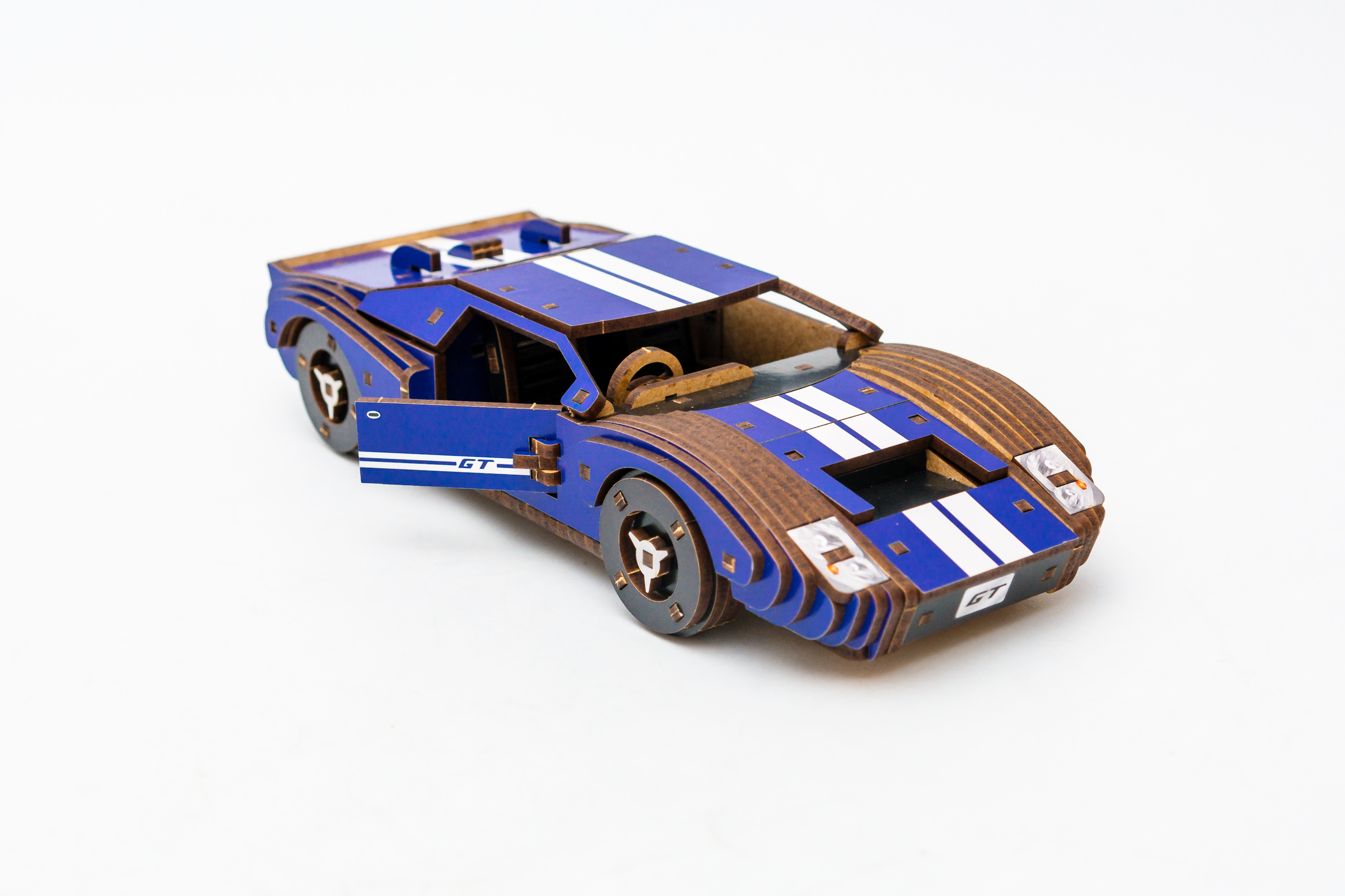 Дерев’яний 3D конструктор «Fast car Gt»