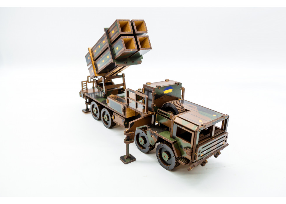 Дерев'яний 3D конструктор "ЗРК Patriot"