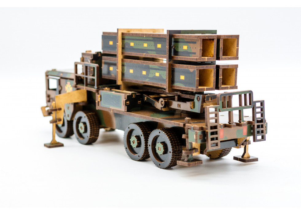 Дерев'яний 3D конструктор "ЗРК Patriot"