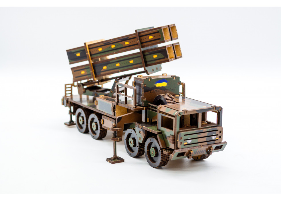 Дерев'яний 3D конструктор "ЗРК Patriot"