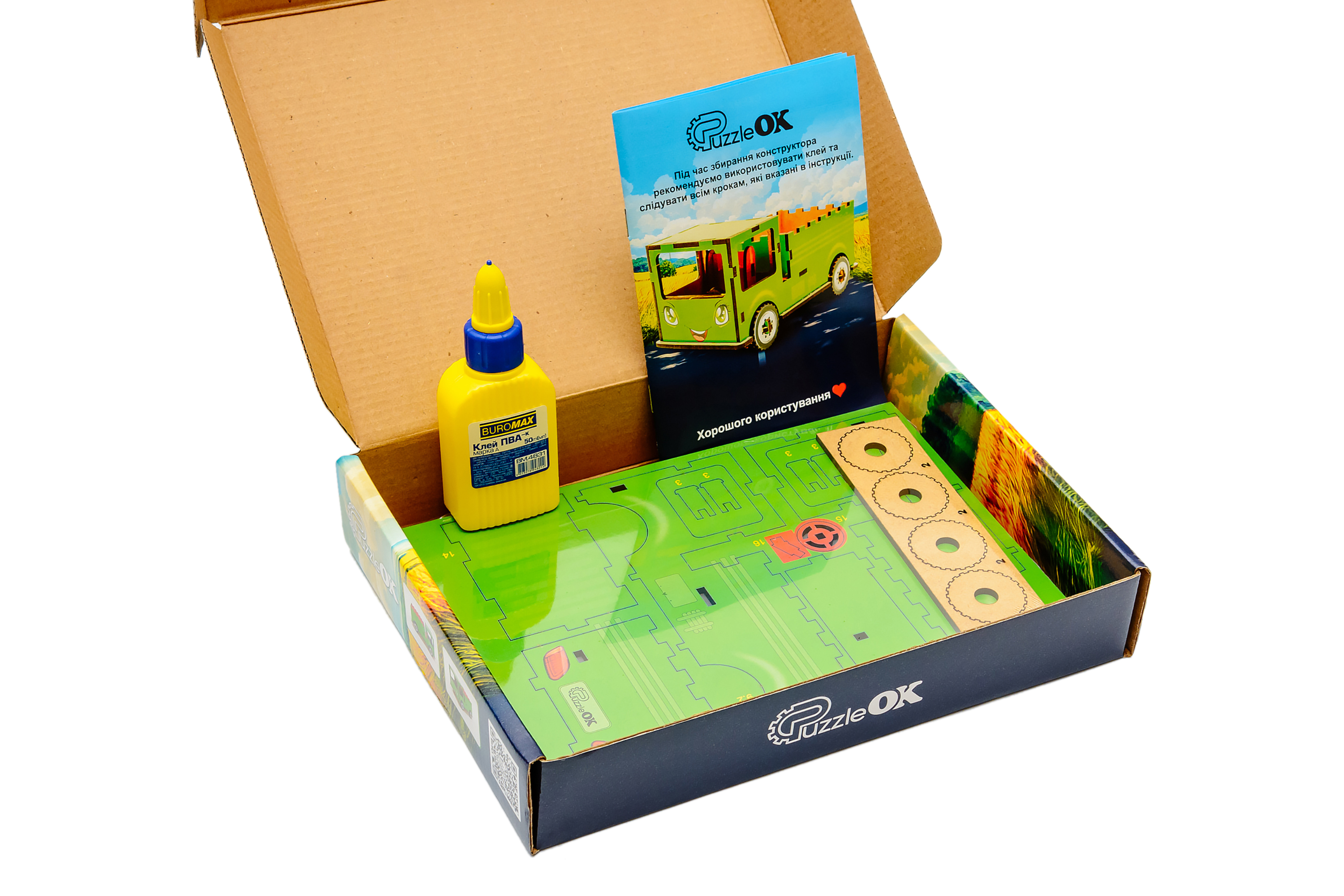 Дитячий дерев'яний 3D конструктор "Вантажівка"