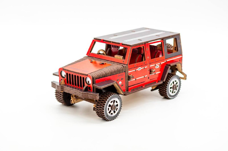 Дерев’яний 3D конструктор "Джип"