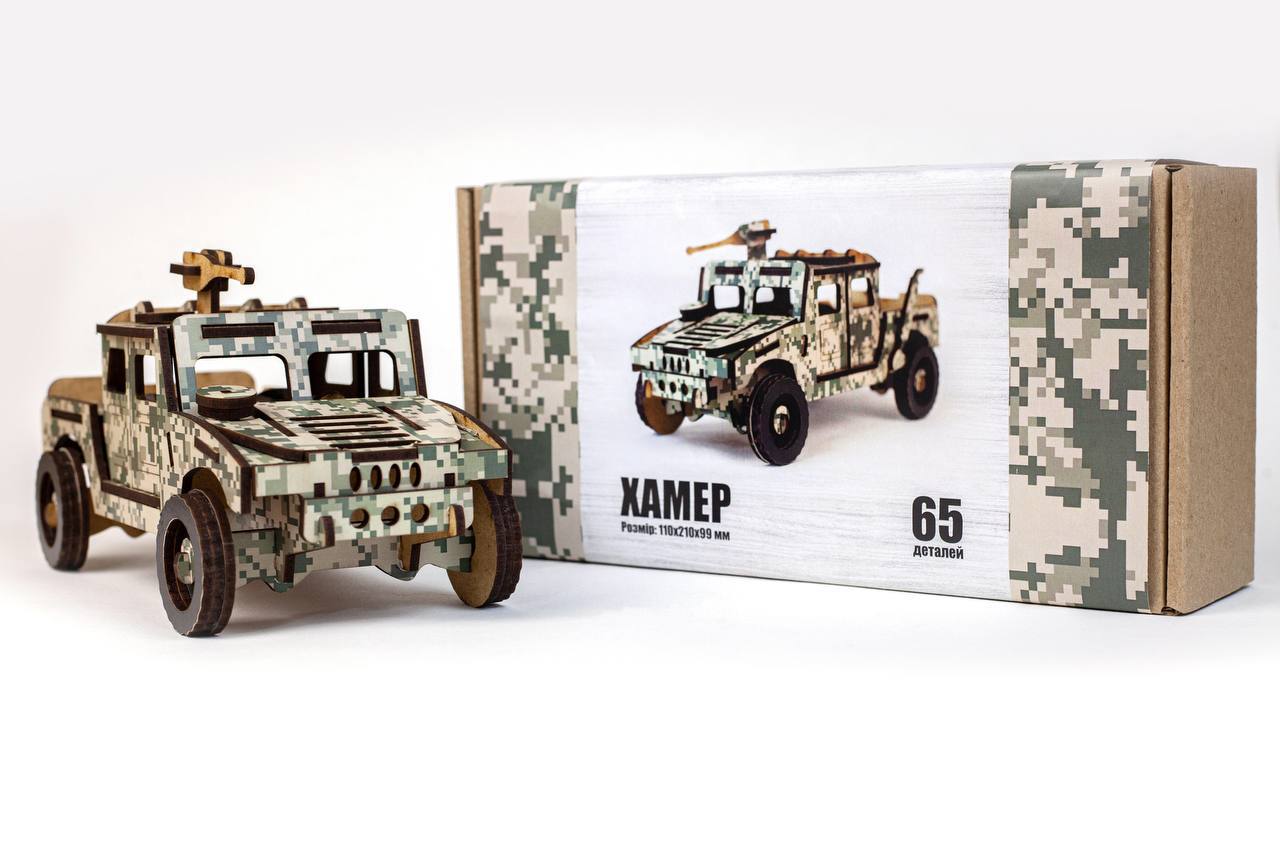 Дерев’яний 3D конструктор "Хамер" Дерев’яний 3D конструктор "Хамер"