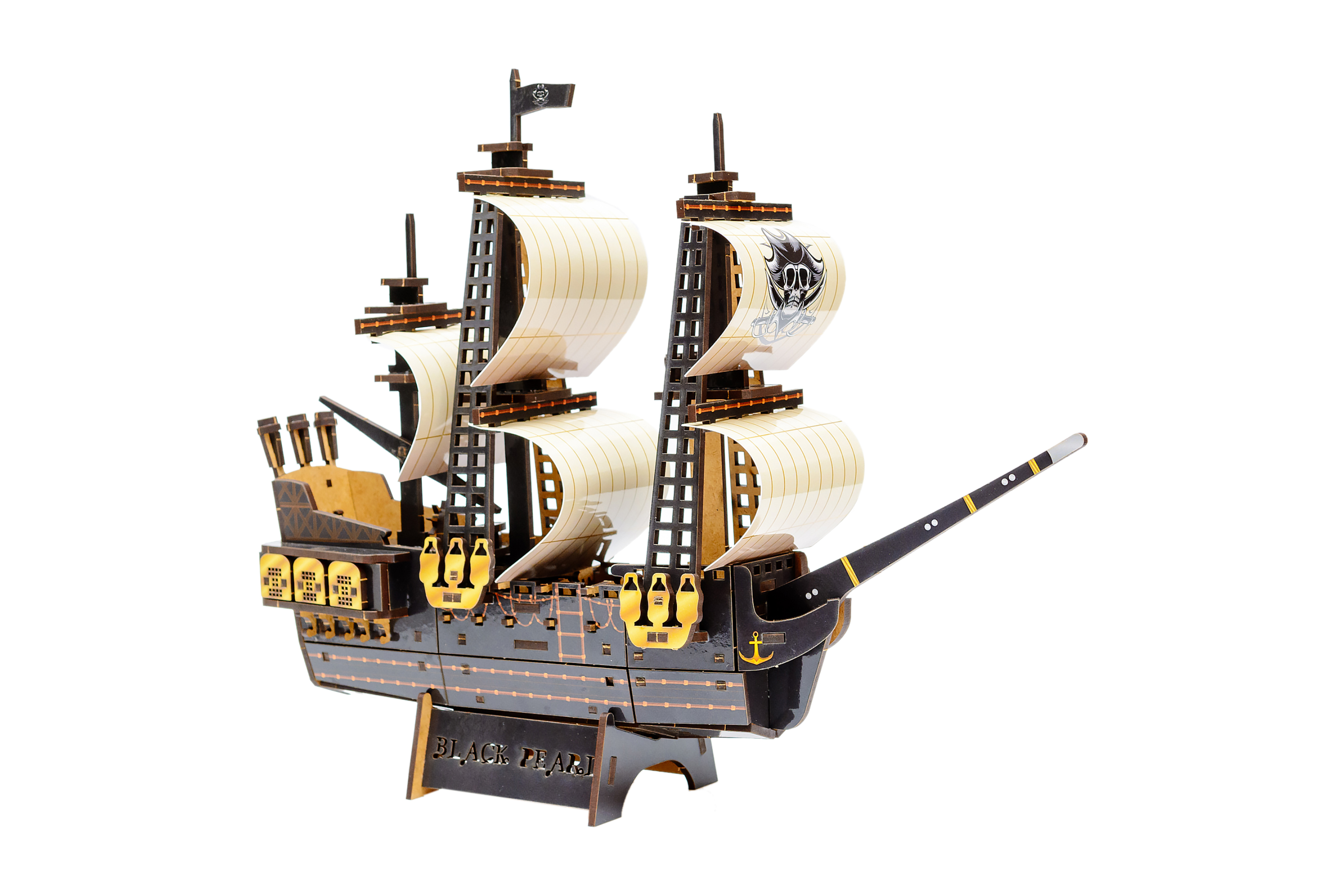 Дерев'яний 3D конструктор "Піратський корабель" Дерев'яний 3D конструктор "Піратський корабель"