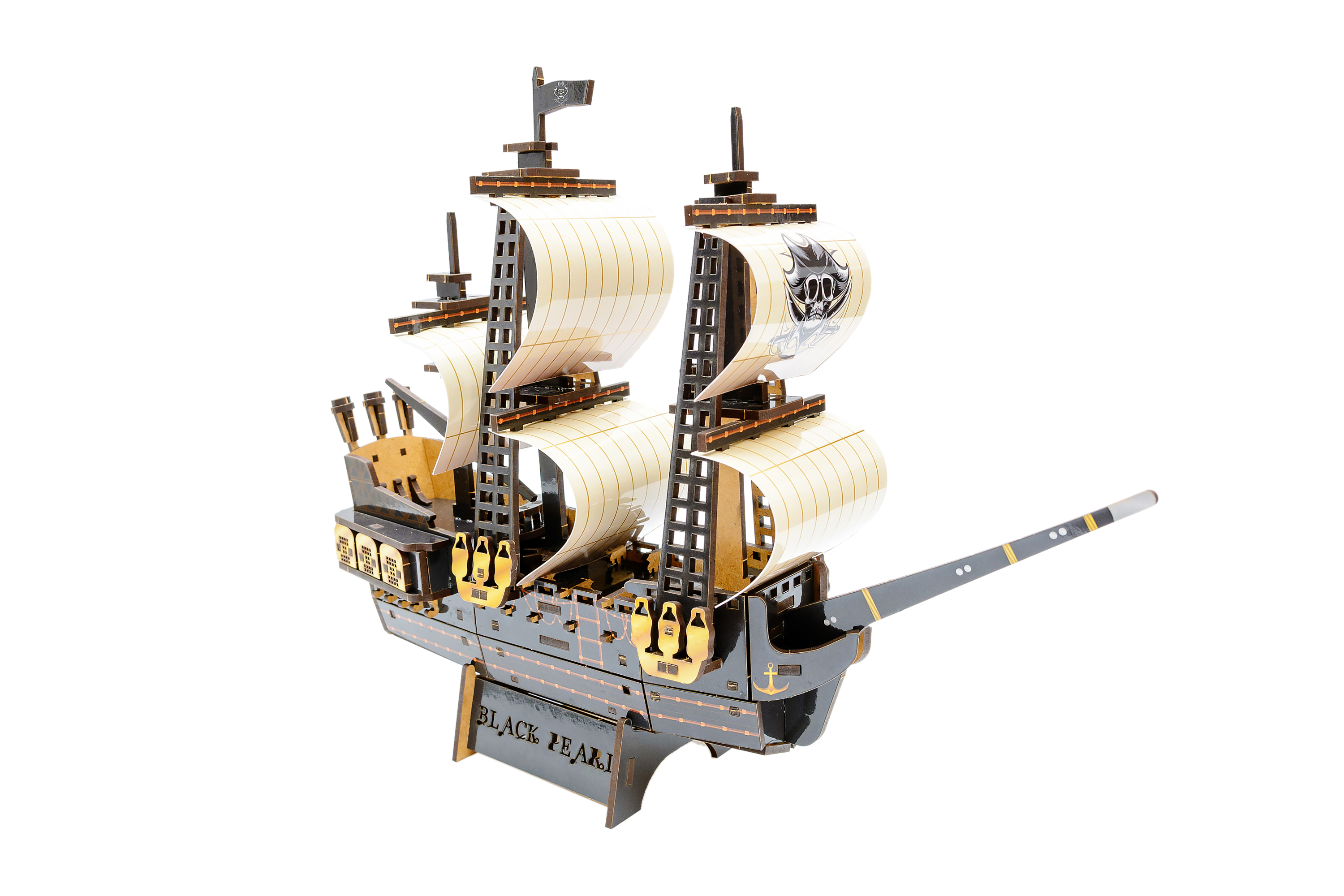 Дерев'яний 3D конструктор "Піратський корабель" Дерев'яний 3D конструктор "Піратський корабель"